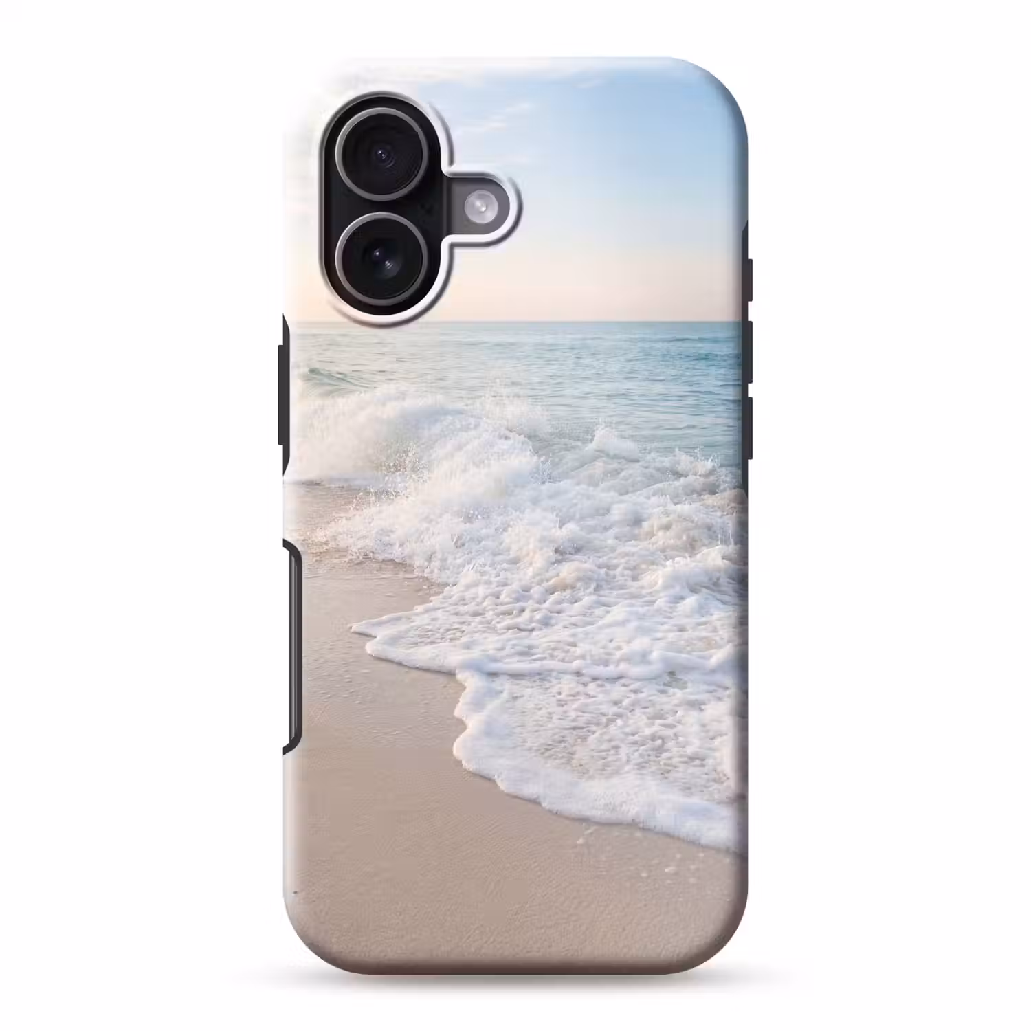 Zee - Golven - Strand - Natuur - Wit Toughcase MagSafe Apple iPhone 17 klein -3d