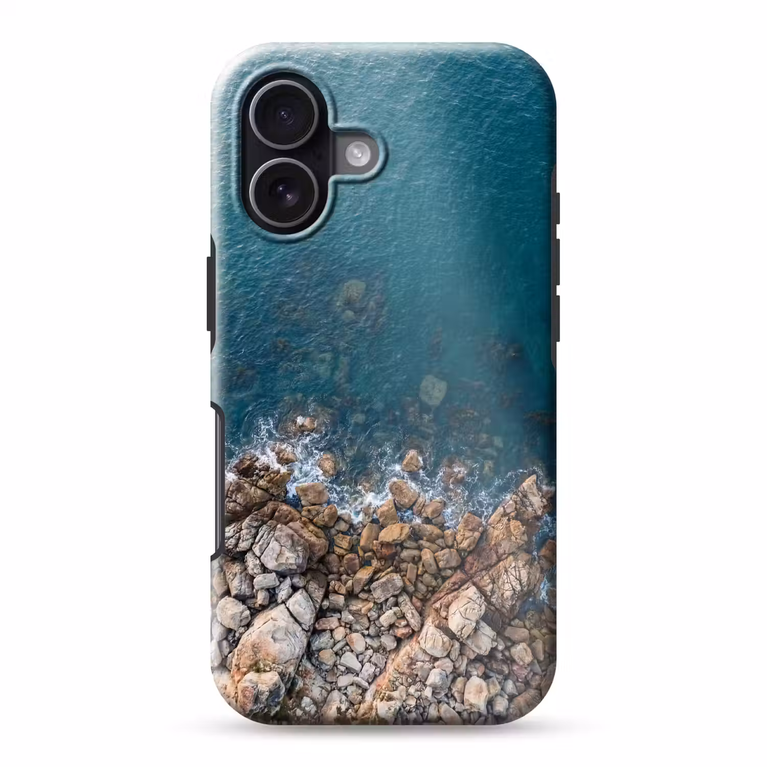 Zee - Kustlijn - Natuur - Abstract - Blauw Toughcase MagSafe Apple iPhone 17 klein -3d