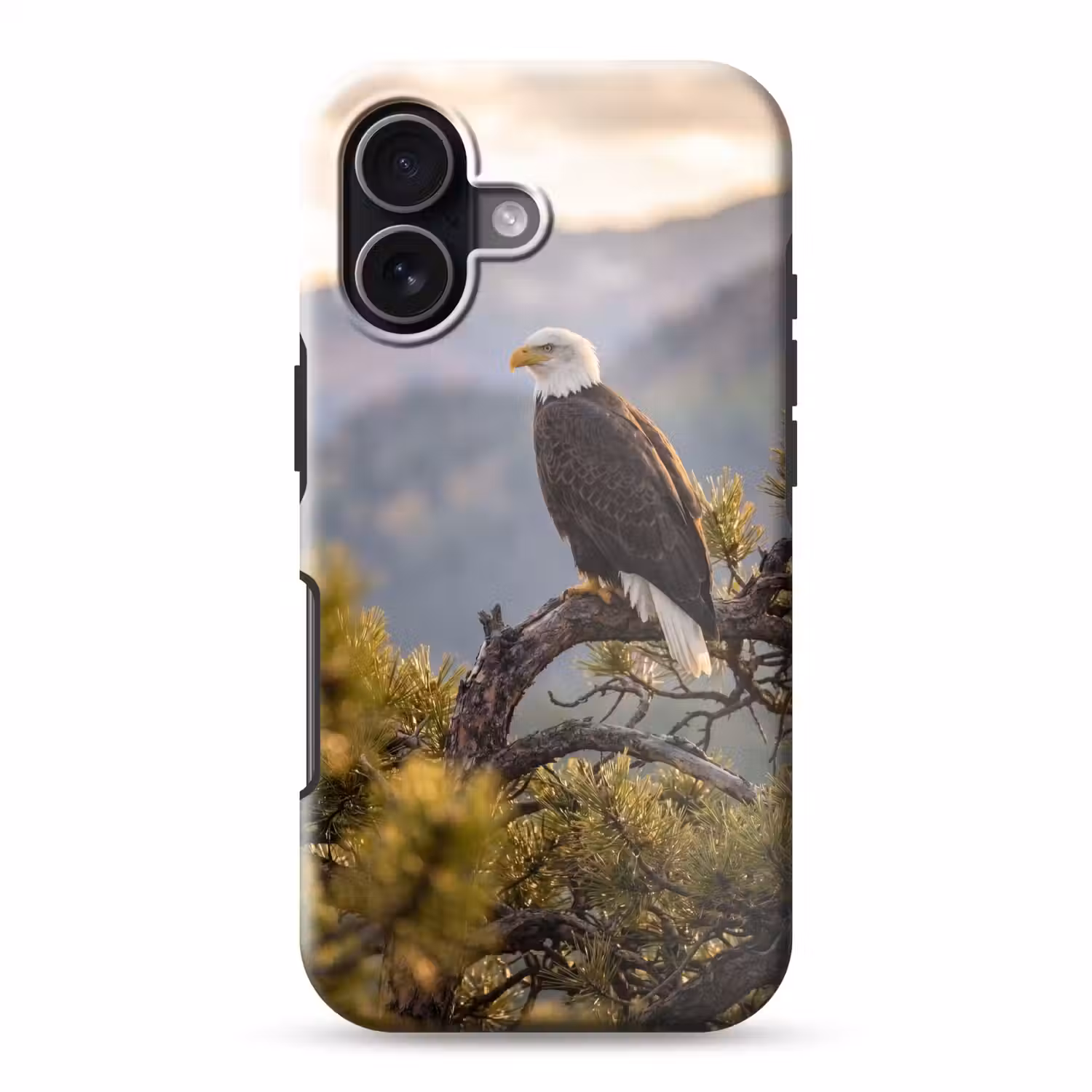 Zeearend - Boom - Bergen - Groen Toughcase MagSafe Apple iPhone 17 klein -3d
