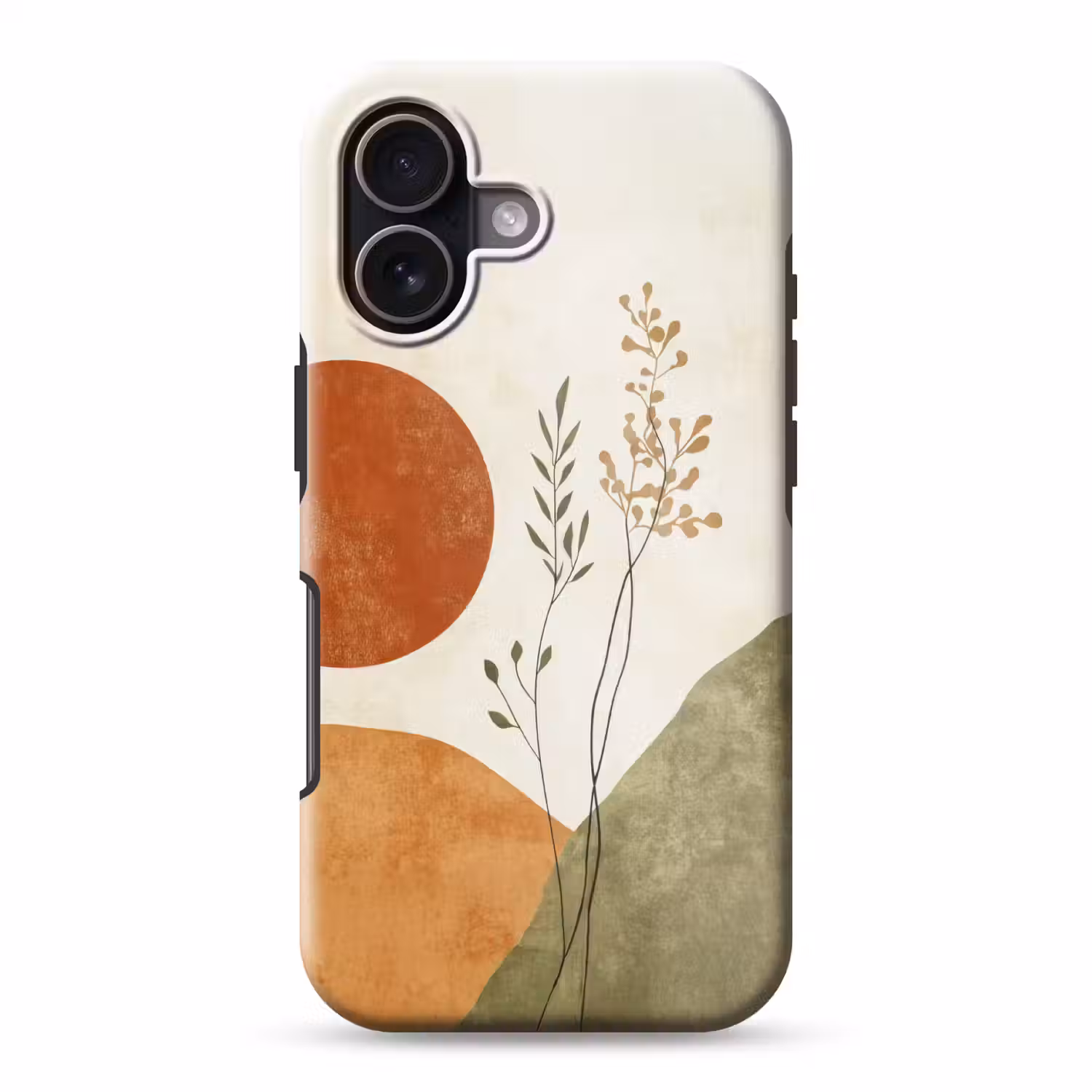 Zon - Abstract - Takken - Oranje Toughcase MagSafe Apple iPhone 17 klein -3d