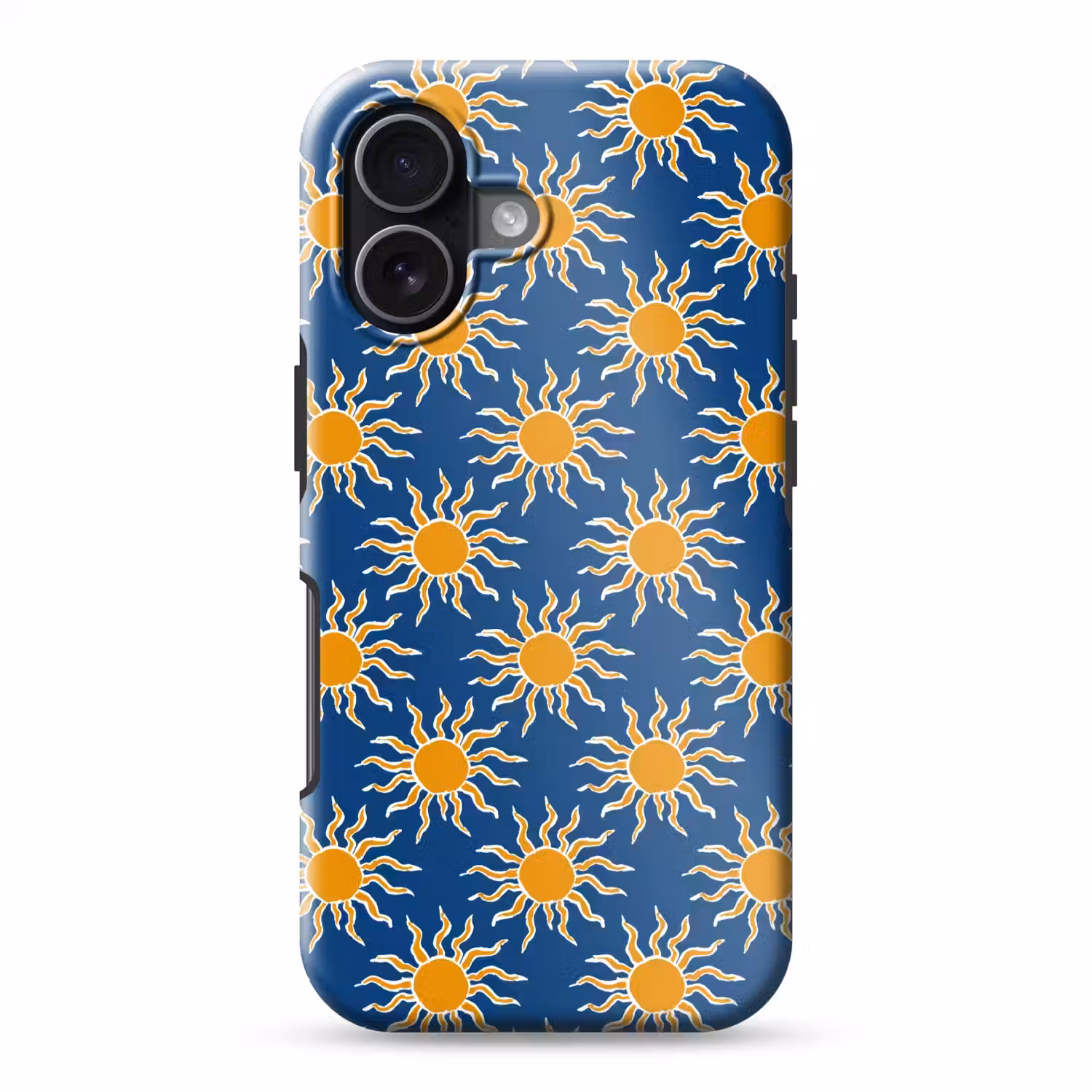 Zon - Patroon - Blauw Toughcase MagSafe Apple iPhone 17 klein 1017 -3d