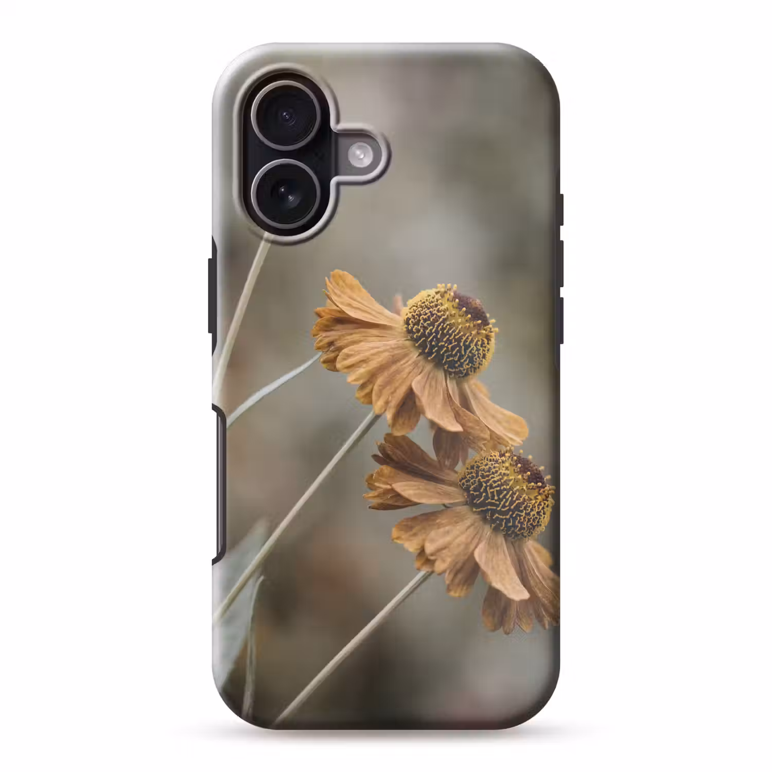 Zonnehoed - Droogbloemen - Geel - Warm Toughcase MagSafe Apple iPhone 17 klein -3d