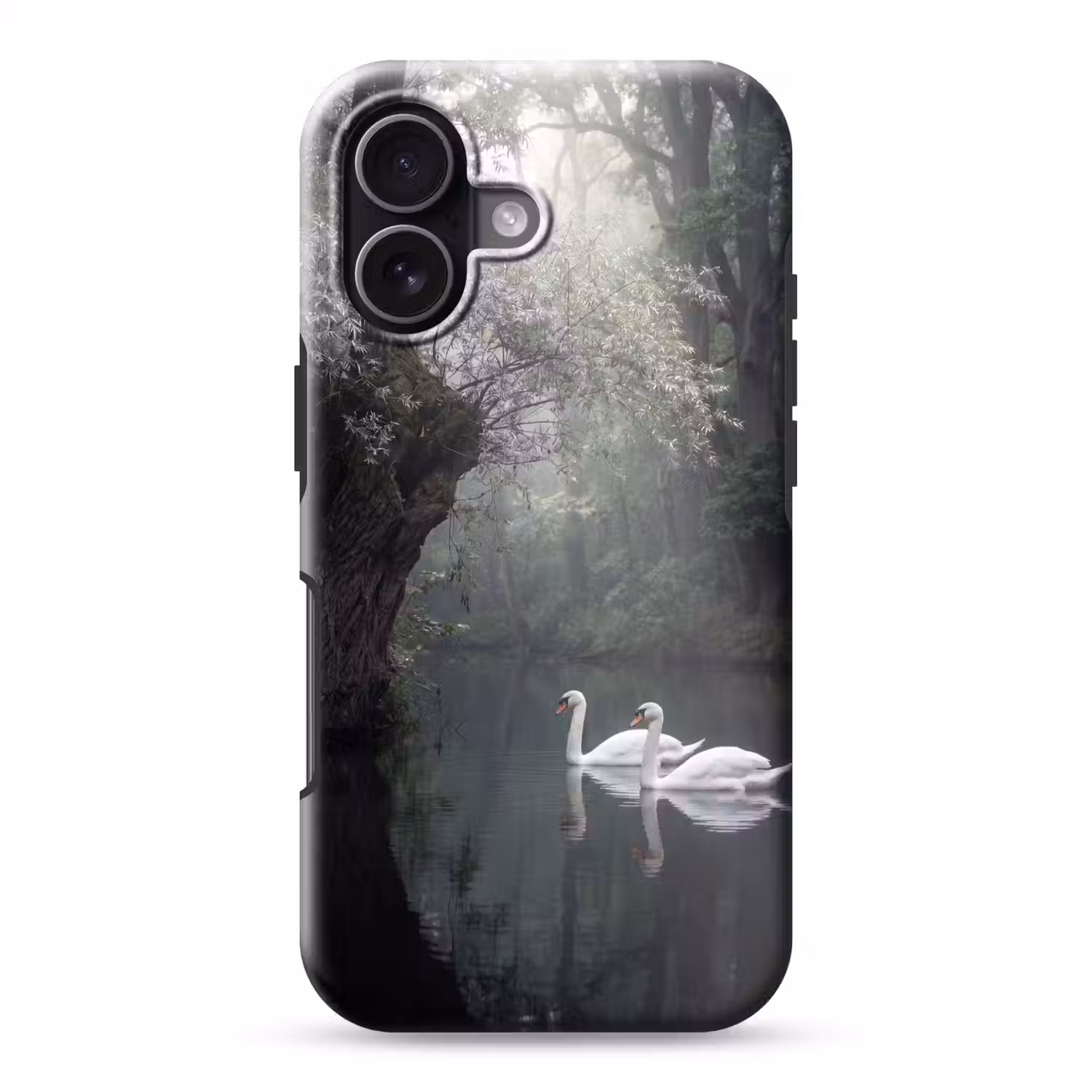 Zwanen - Rivier - Bos Toughcase MagSafe Apple iPhone 17 klein -3d