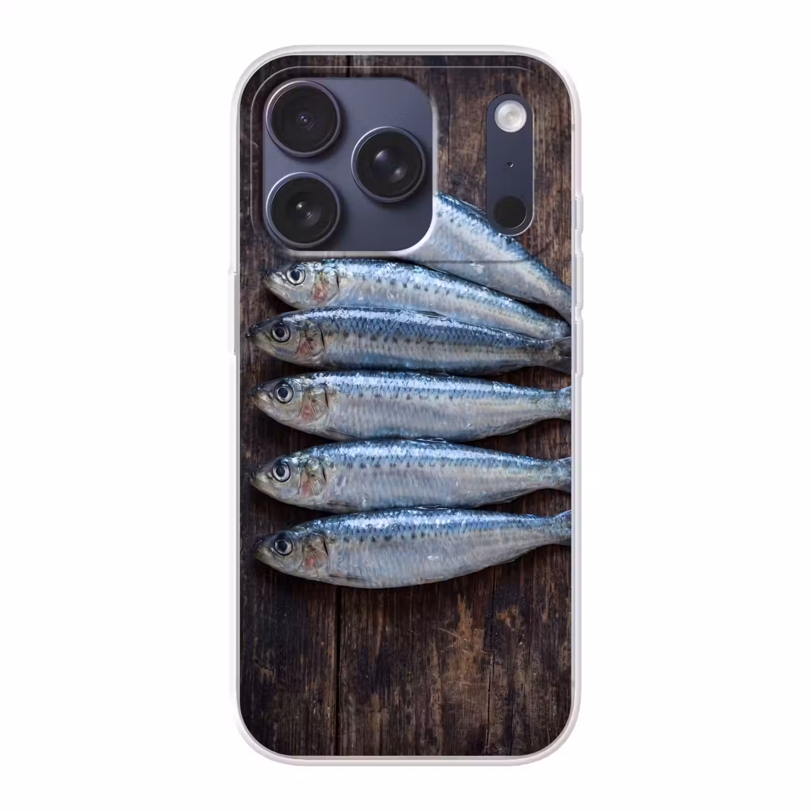 Telefoonhoesje - Vis - Hout - Eten - Vis - Hout - Eten Telefoonhoesje iPhone 17 Pro klein
