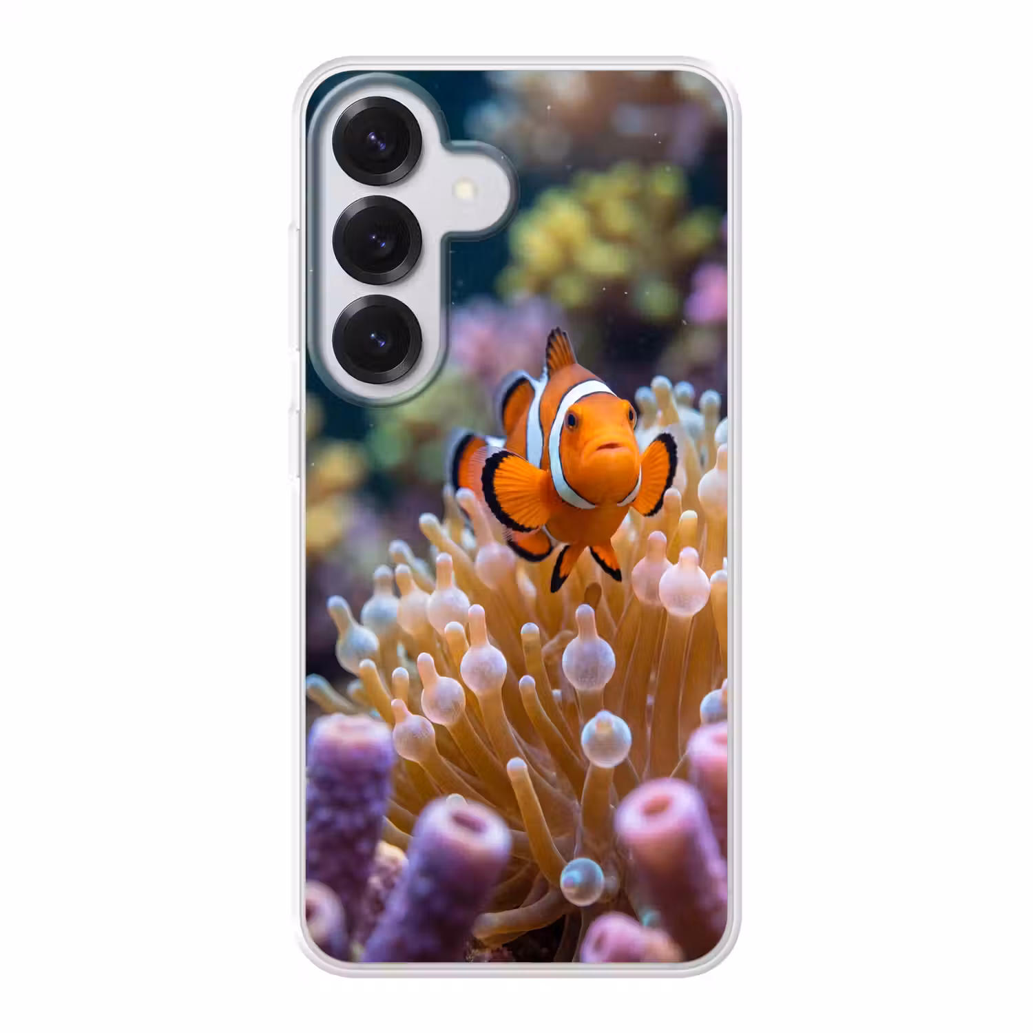 Vis - Koraal - Onderwater - Oranje - Dieren Telefoonhoesje Samsung Galaxy S26 klein -3d