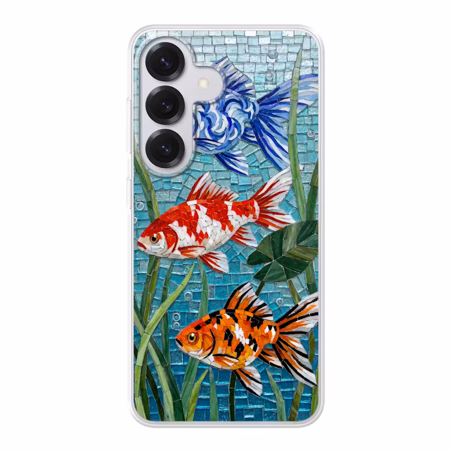 Vis - Mozaïek - Onderwater - Kleurrijk - Dieren Telefoonhoesje Samsung Galaxy S26 klein -3d