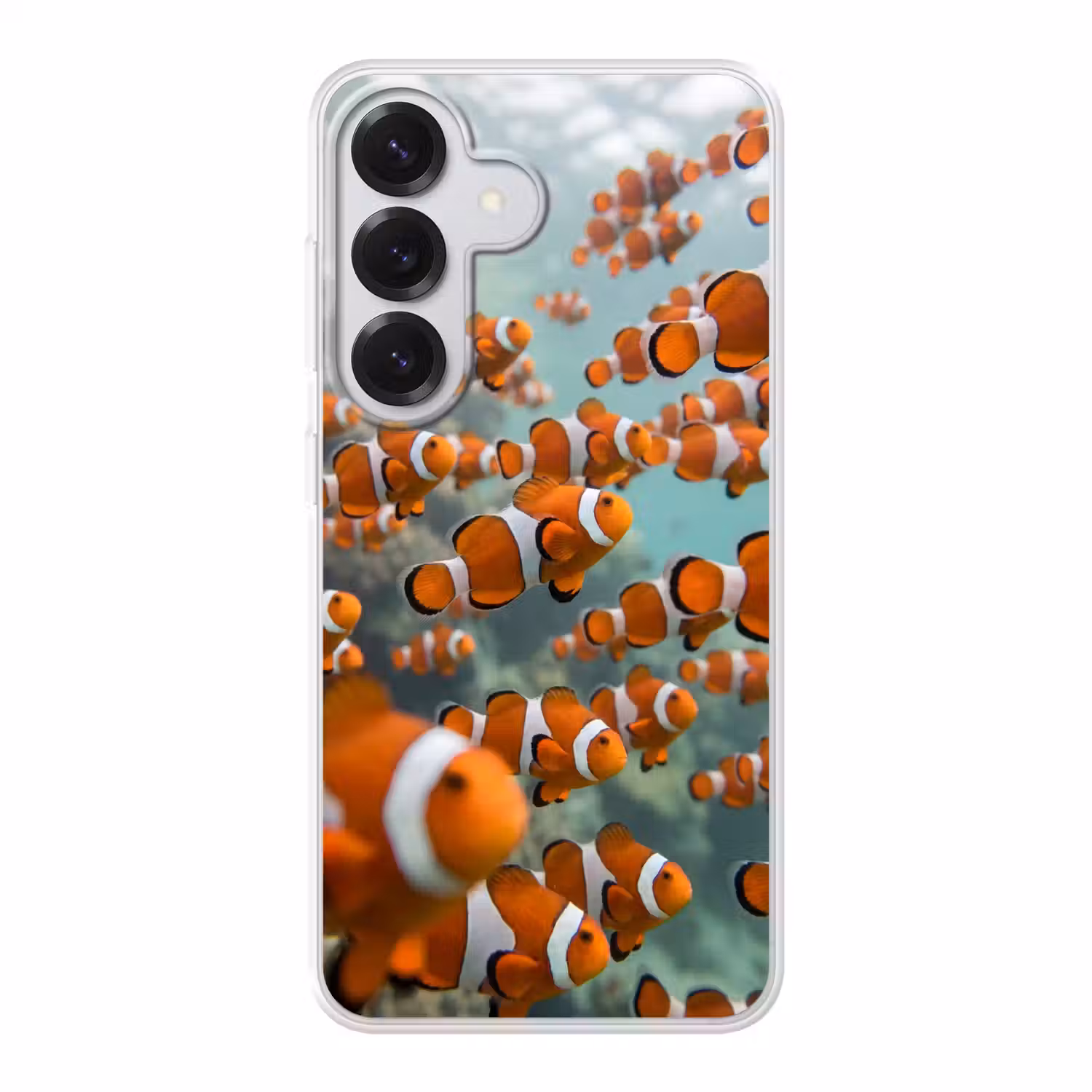 Vis - School - Onderwater - Dieren - Oranje Telefoonhoesje Samsung Galaxy S26 klein -3d