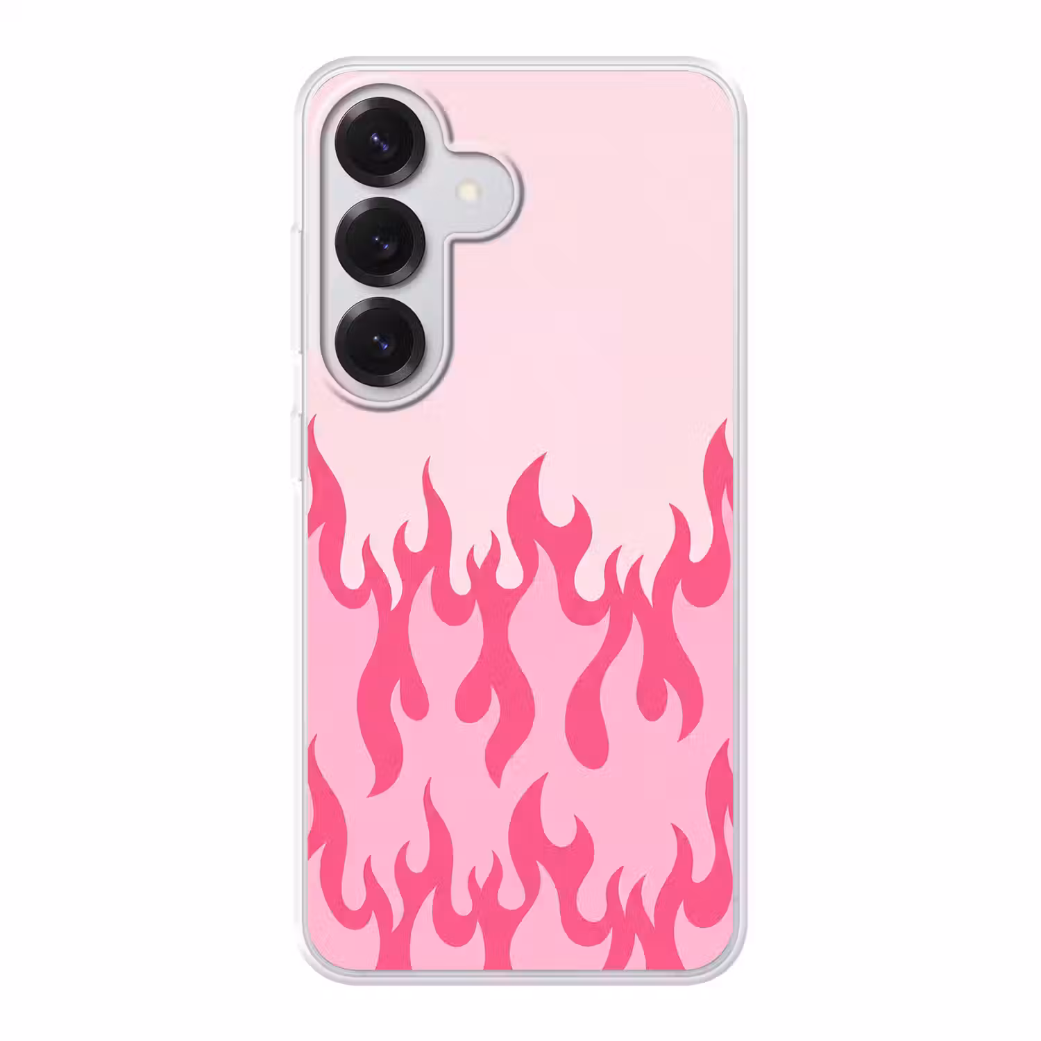 Vlammen - Patroon - Abstract - Modern - Roze Telefoonhoesje Samsung Galaxy S26 klein -3d