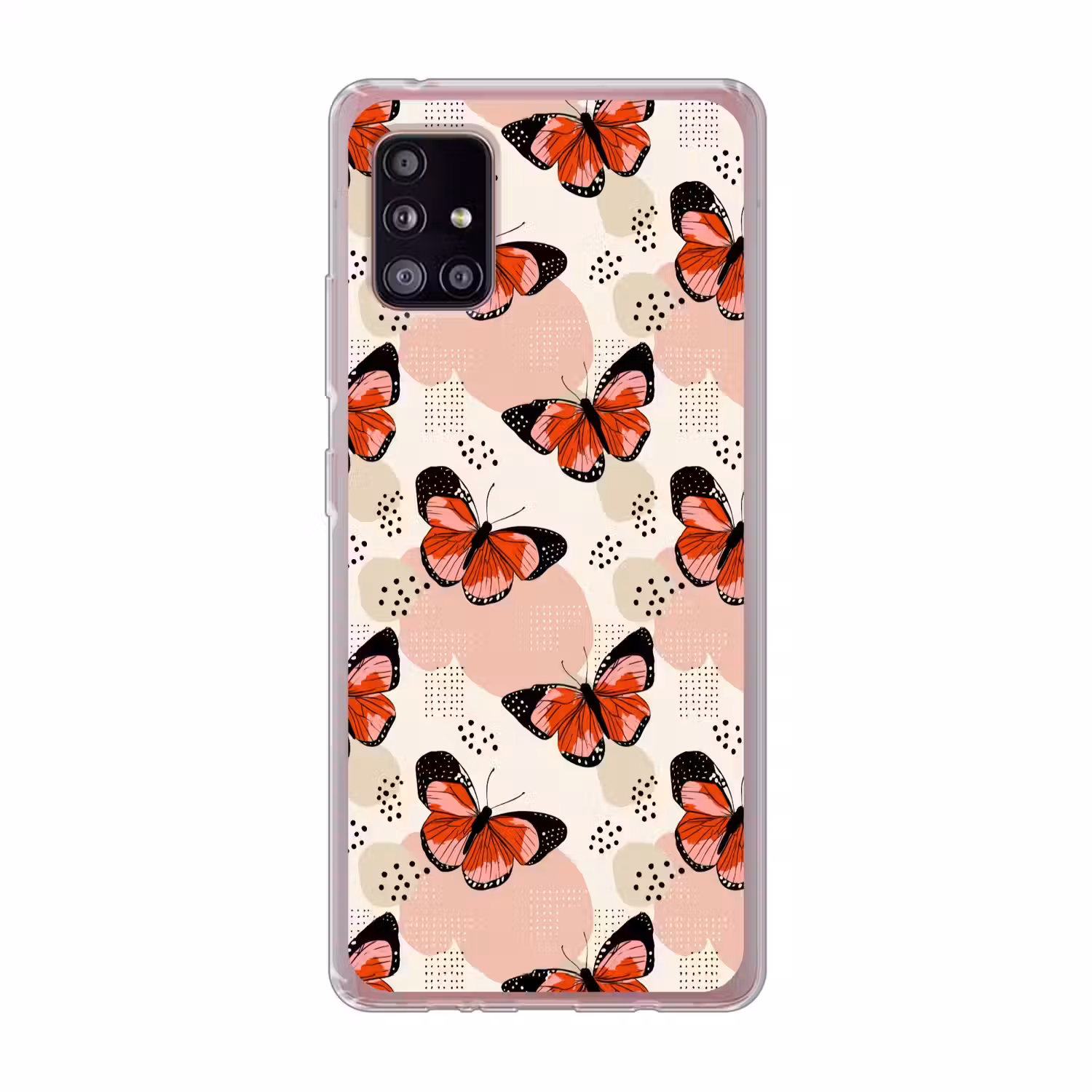 Vlinders - Retro - Kleurrijk Telefoonhoesje Samsung Galaxy A51 5G klein 373 -3d