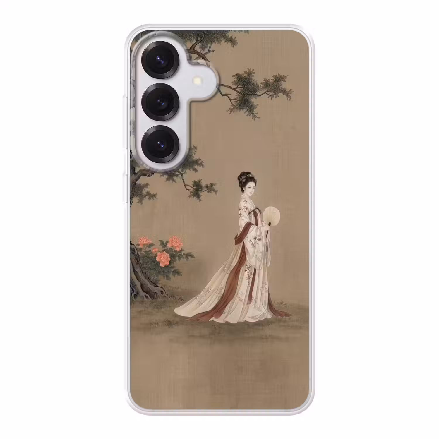 Vrouw - Azië - Kunst - Beige Telefoonhoesje Samsung Galaxy S26 klein -3d
