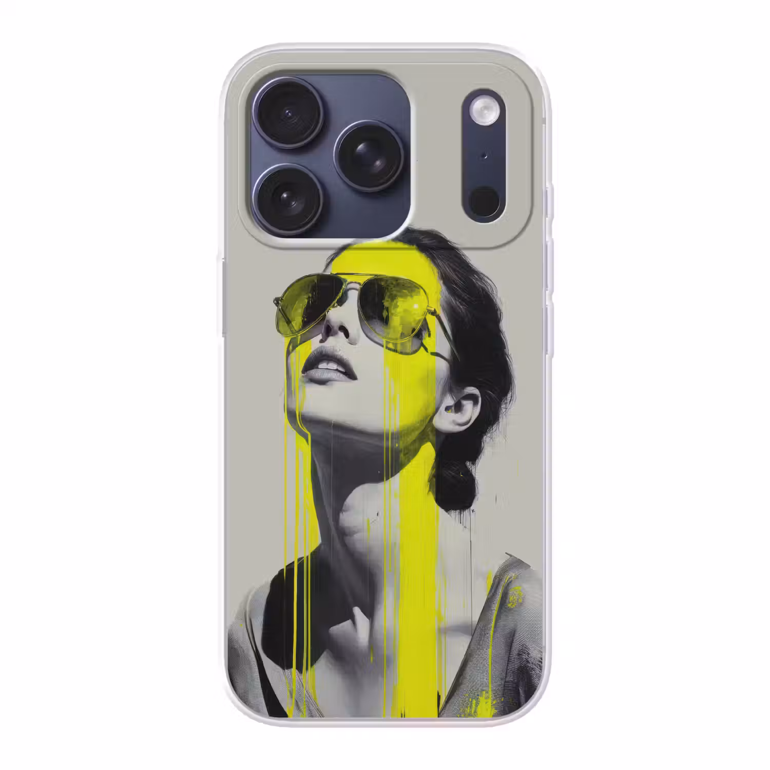 Vrouw - Bril - Verf Telefoonhoesje iPhone 17 Pro klein -3d