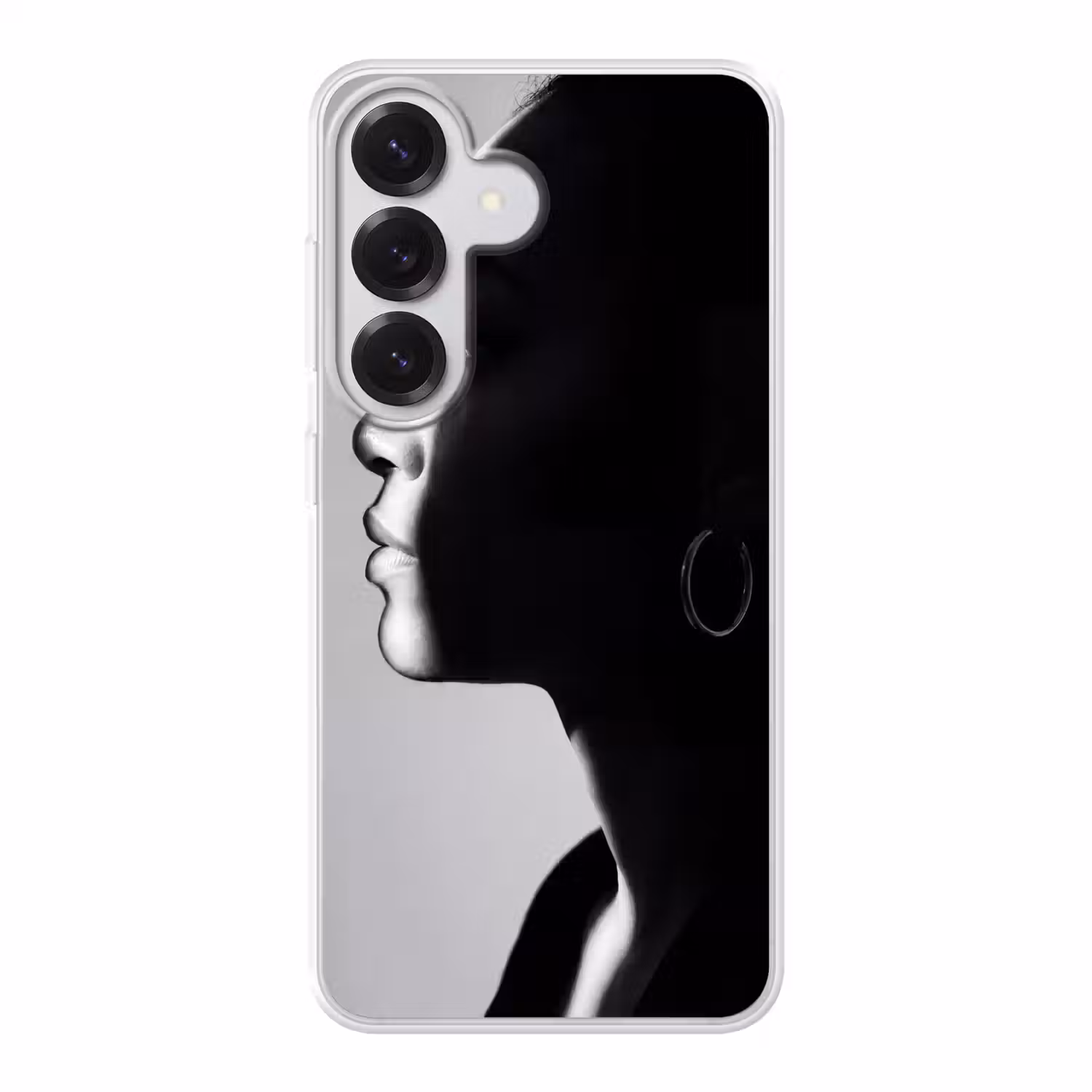 Vrouw - Profiel - Mensen - Zwart-wit Telefoonhoesje Samsung Galaxy S26 klein -3d