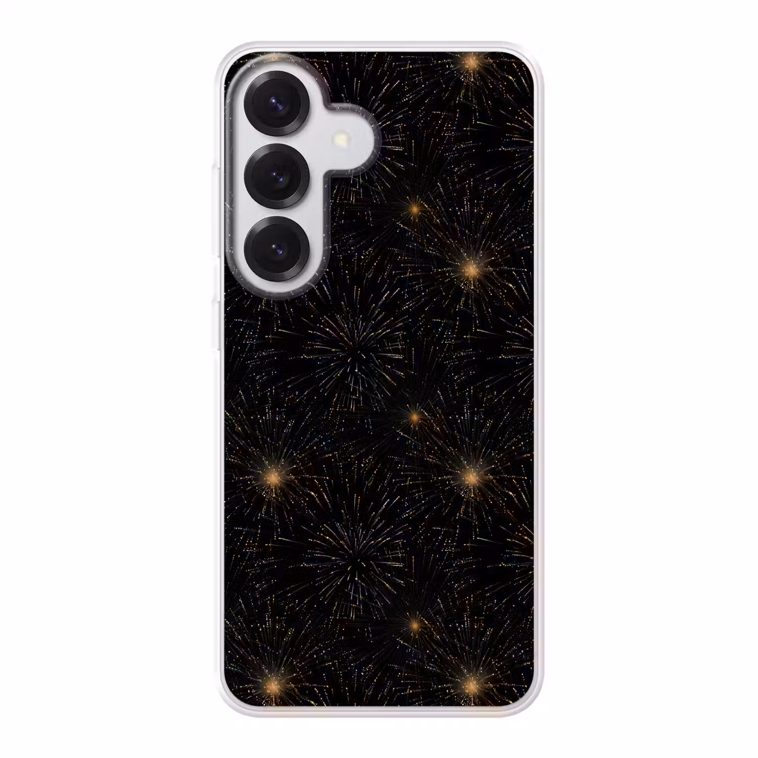 Vuurwerk - Patroon - Feestelijk - Goud - Zwart Telefoonhoesje Samsung Galaxy S26 klein 975 -3d