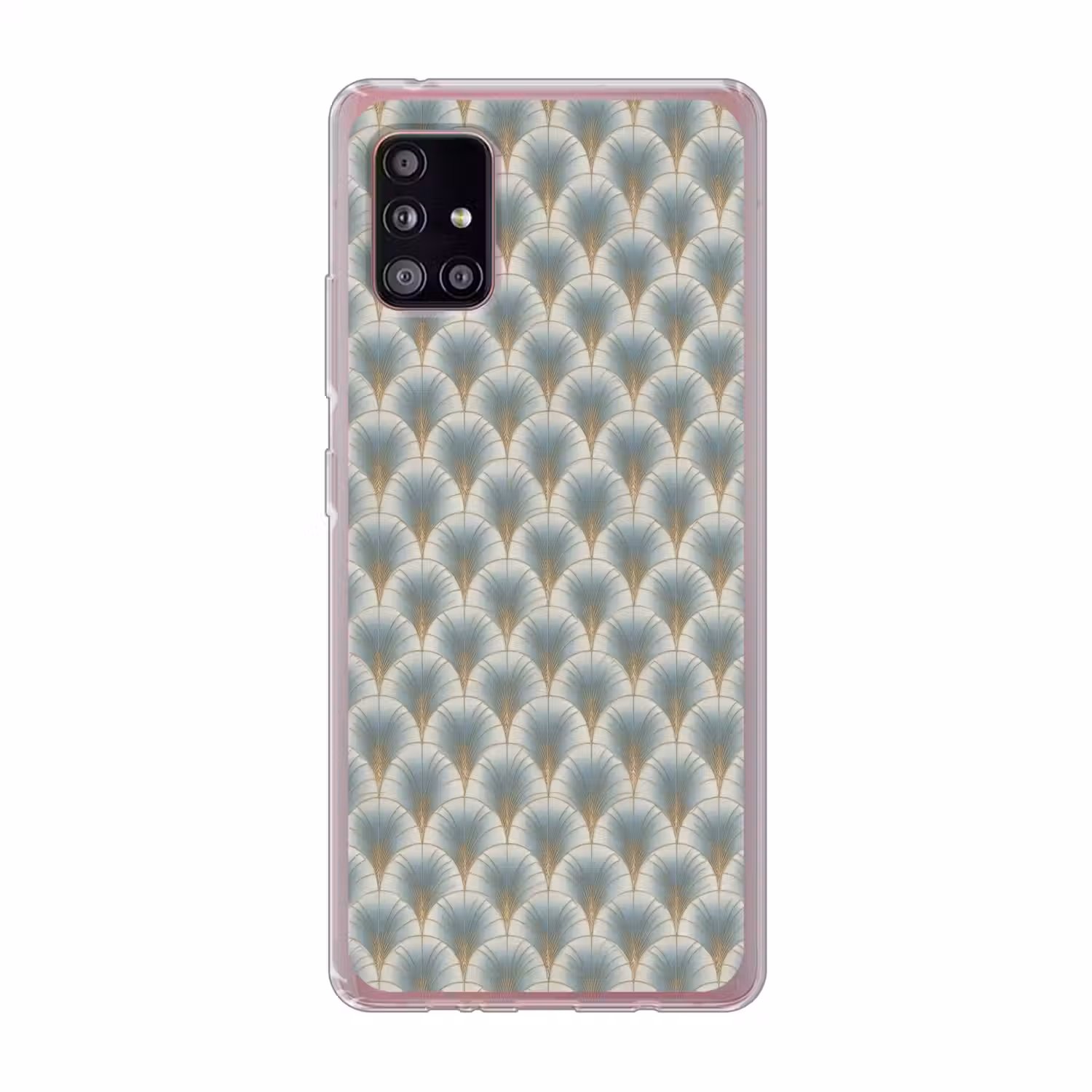 Waaier - Klassiek - Blauw Telefoonhoesje Samsung Galaxy A51 5G klein 373 -3d
