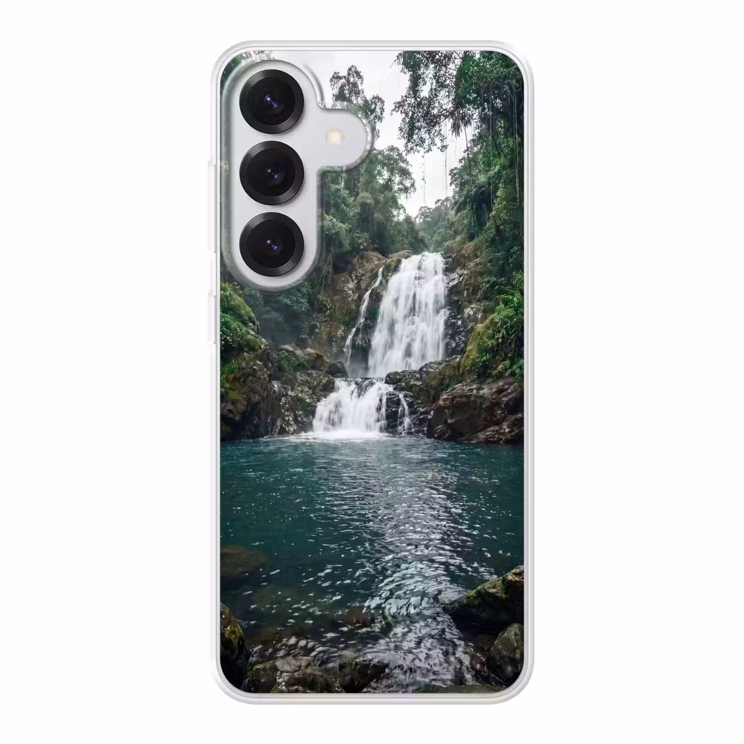 Waterfall - Forest - Nature - Greenkhgyguyg Telefoonhoesje Samsung Galaxy S26 klein -3d
