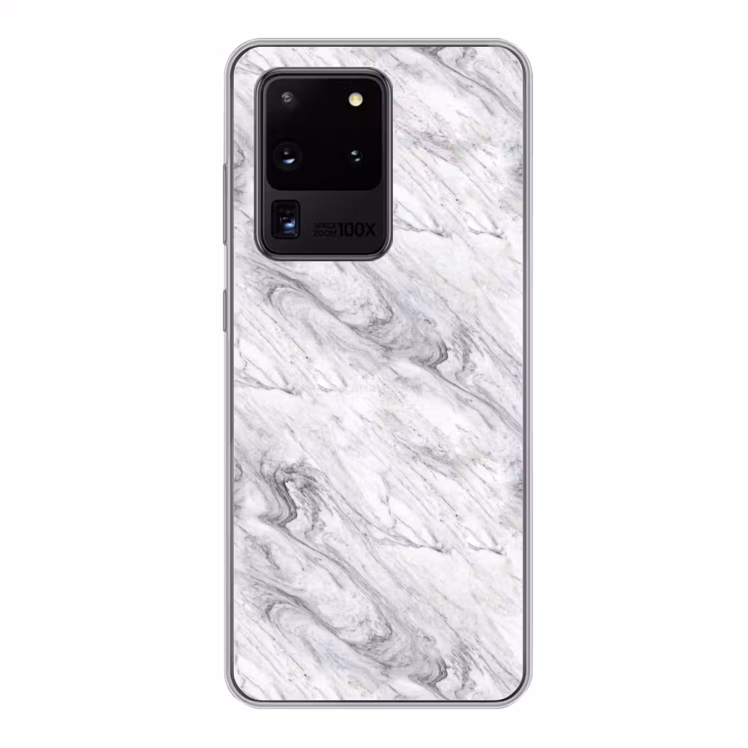 Wervelende - Grijsstructuur - Marmer - Wit Telefoonhoesje Samsung Galaxy S20 Ultra klein 358 -3d