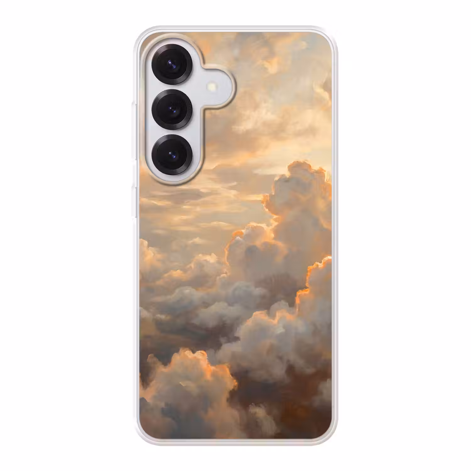 Wolken - Zonsondergang - Natuur - Abstract - Goud Telefoonhoesje Samsung Galaxy S26 klein -3d