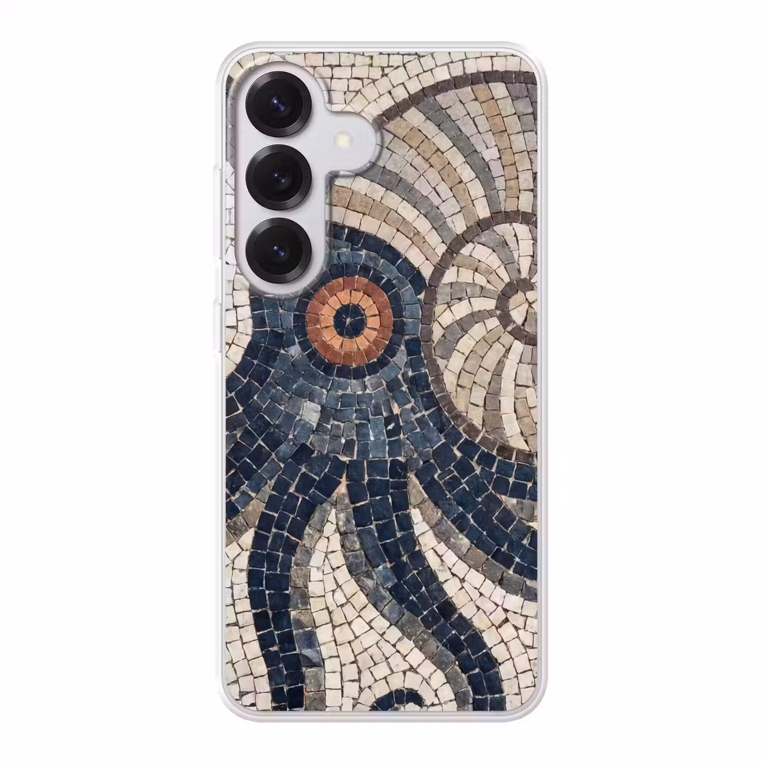 Zeeleven - Mozaïek - Kunst - Vintage - Beige Telefoonhoesje Samsung Galaxy S26 klein -3d