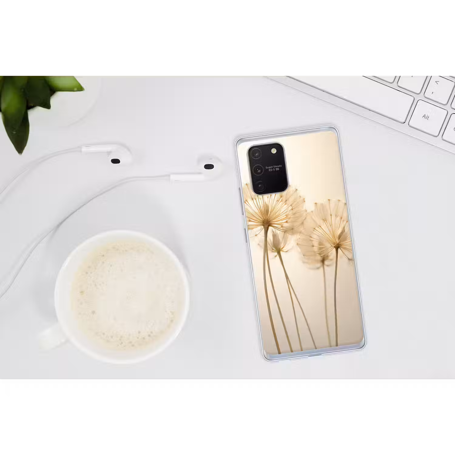 Zonlicht - Paardenbloem - Botanisch - Bloemen Telefoonhoesje Samsung Galaxy S10 Lite klein -oordopS10Lite