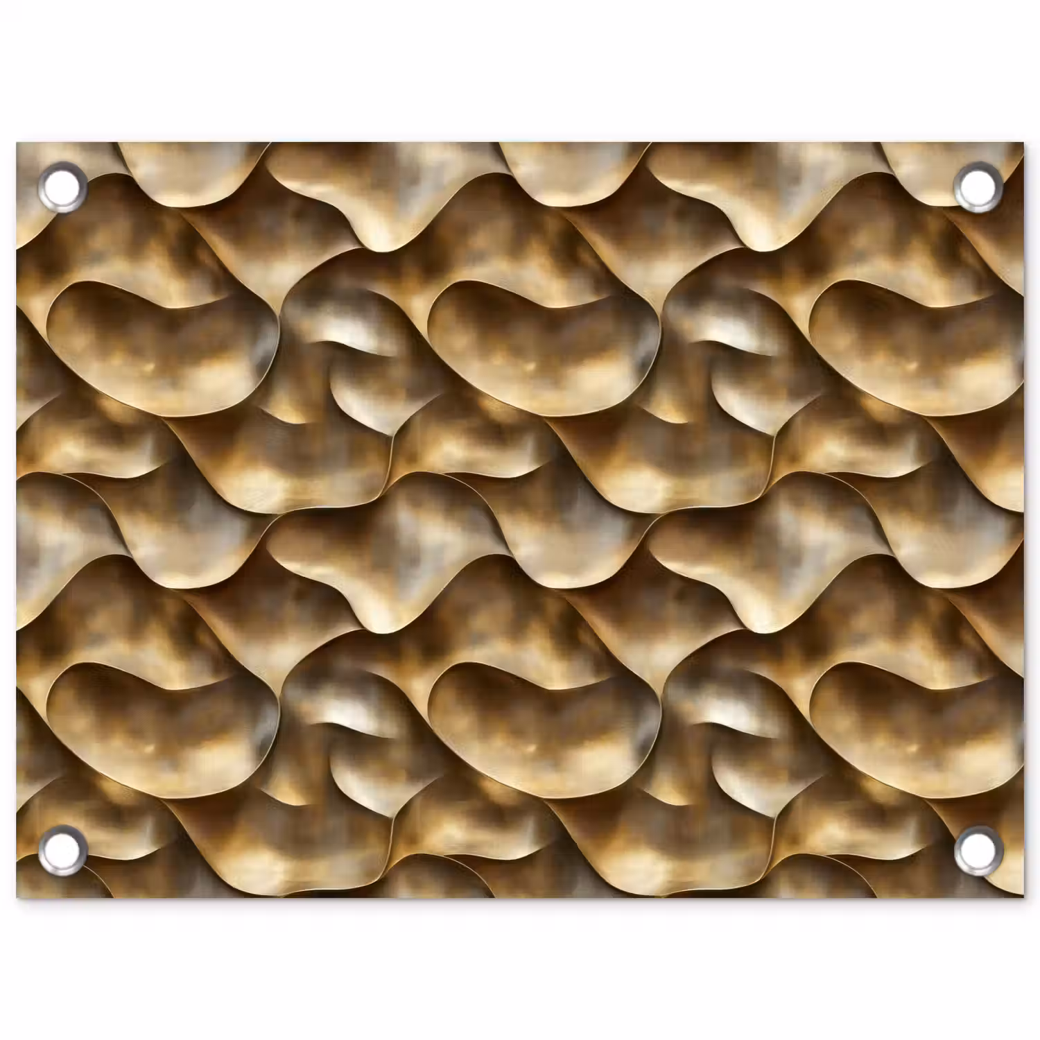 Abstract - Antiek - Goud tuinposter los doek klein 239 -3d