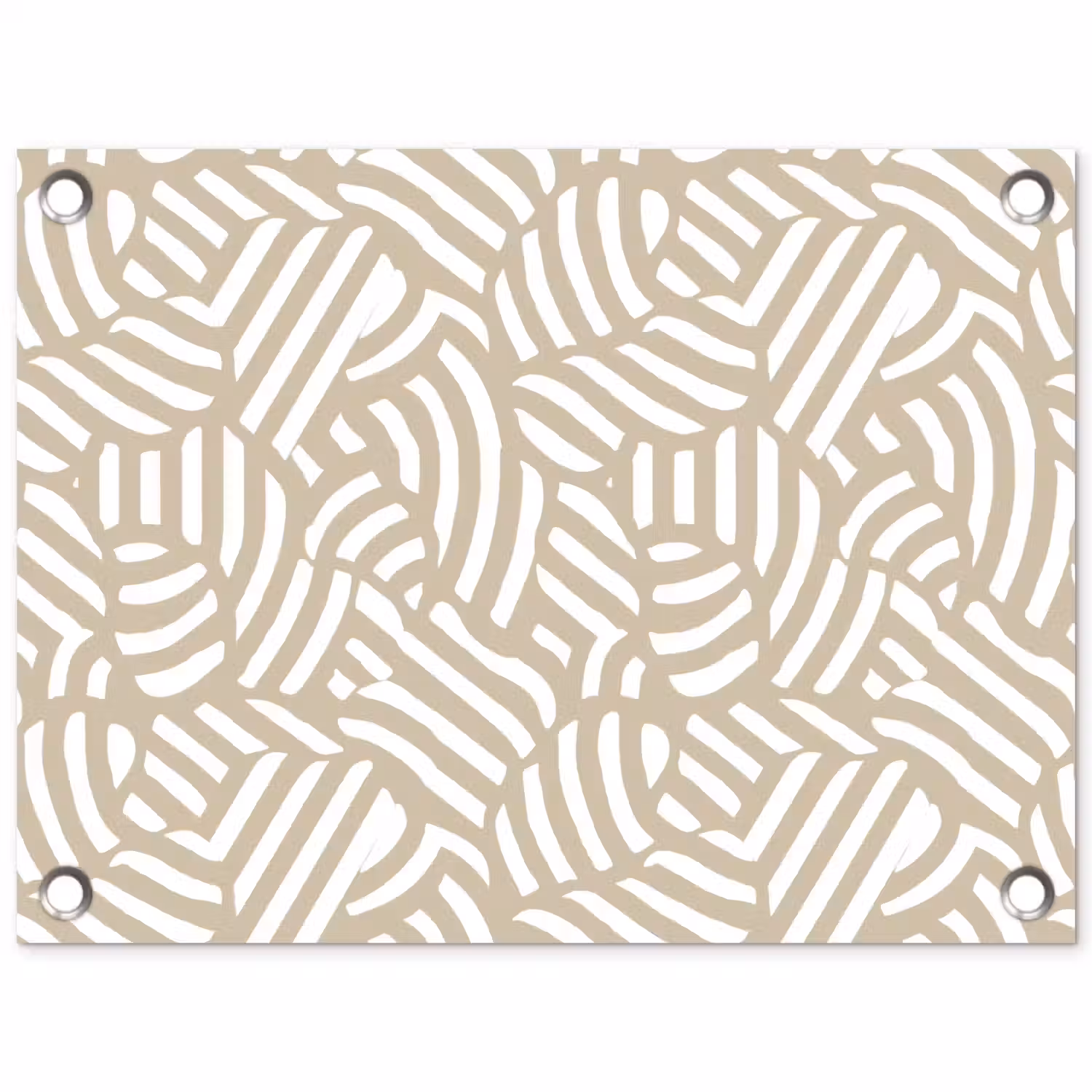 Abstract - Modern - Beige tuinposter los doek klein 239 -3d