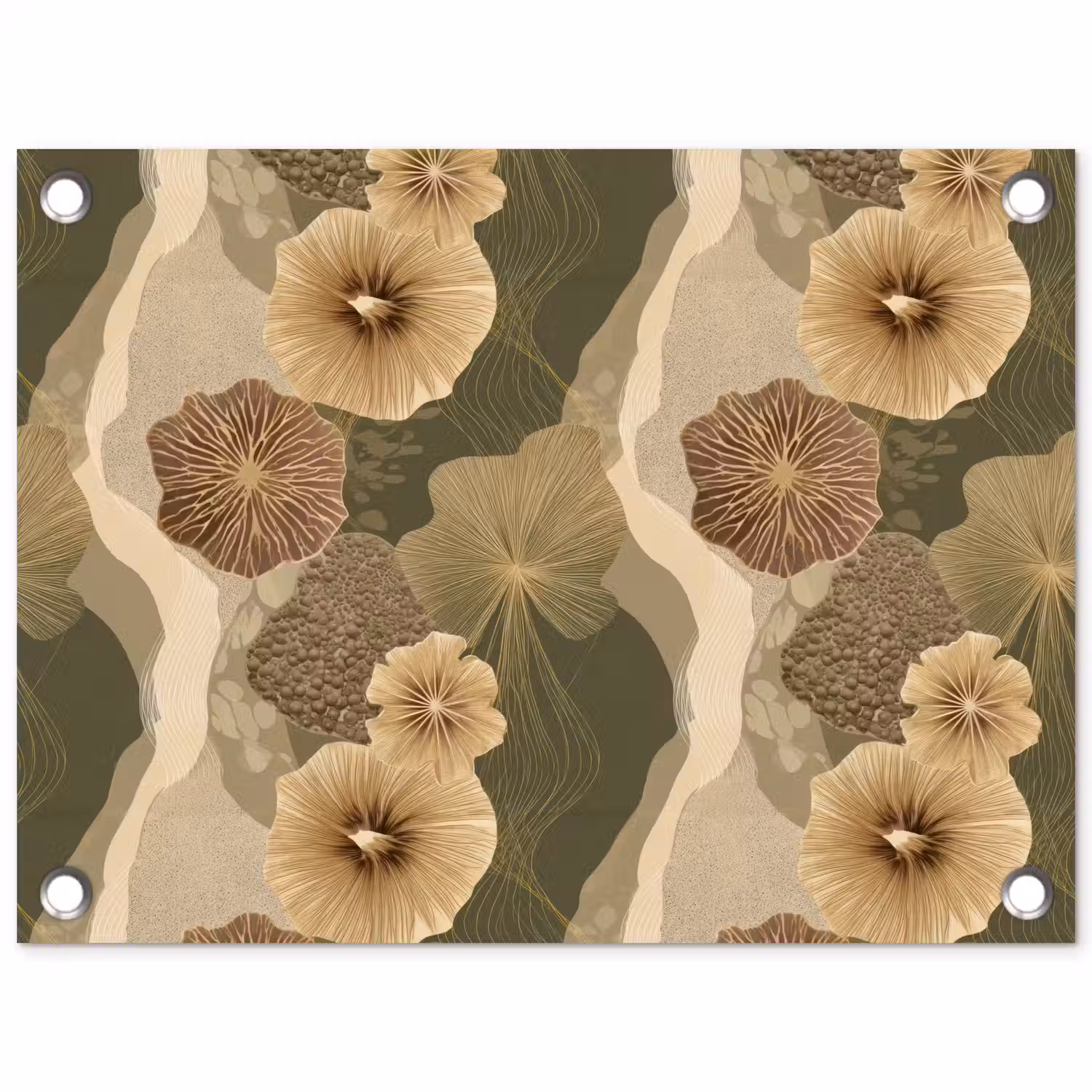 Abstract - Modern - Groen tuinposter los doek klein 239 -3d