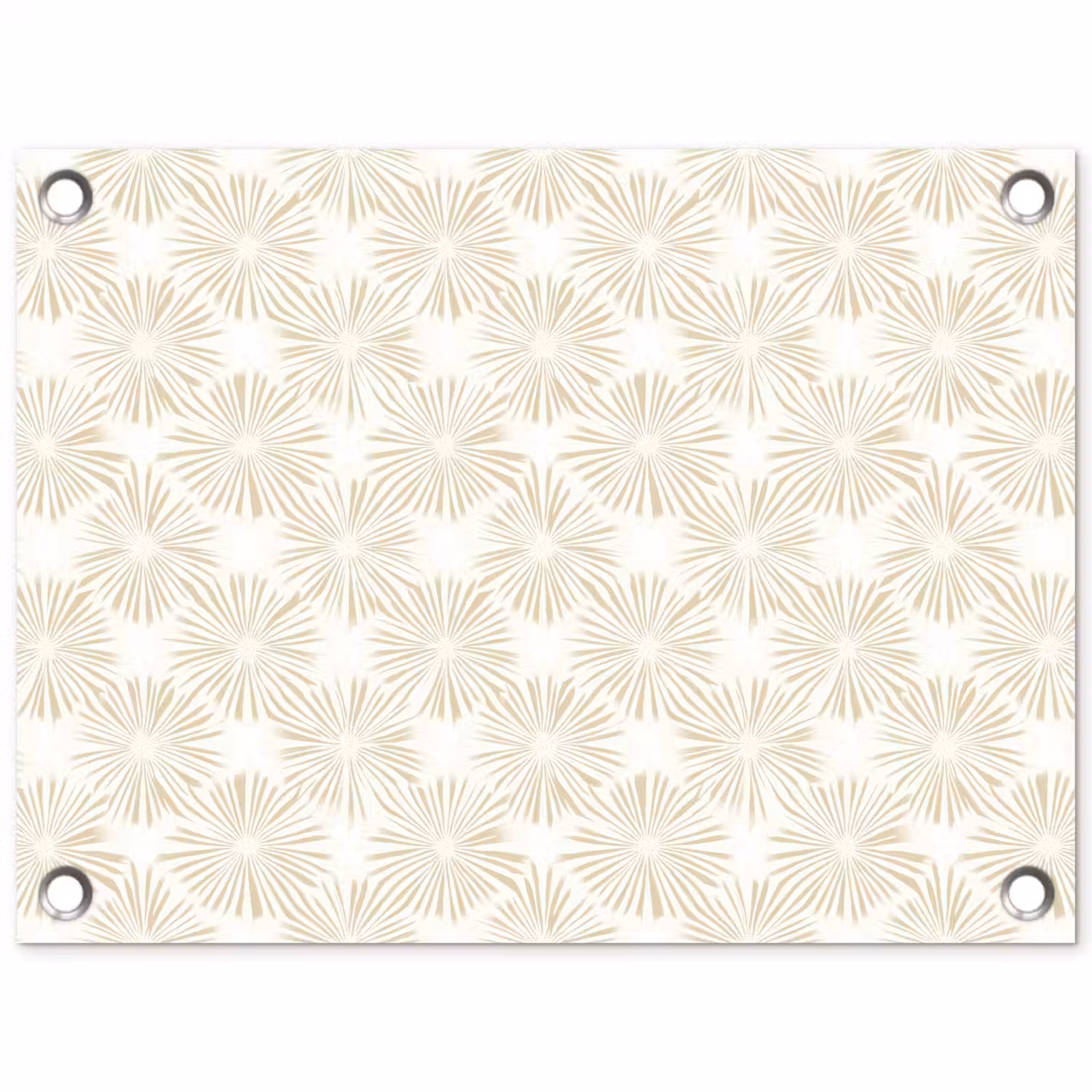 Abstract - Motief - Beige tuinposter los doek klein 239 -3d