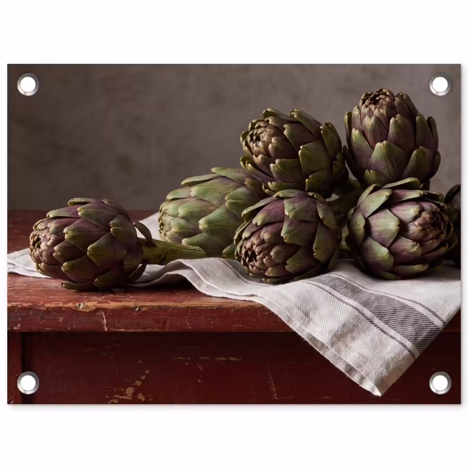 Tuinposter - Artisjok - Eten - Rustiek - Artisjok - Eten - Rustiek tuinposter los doek klein