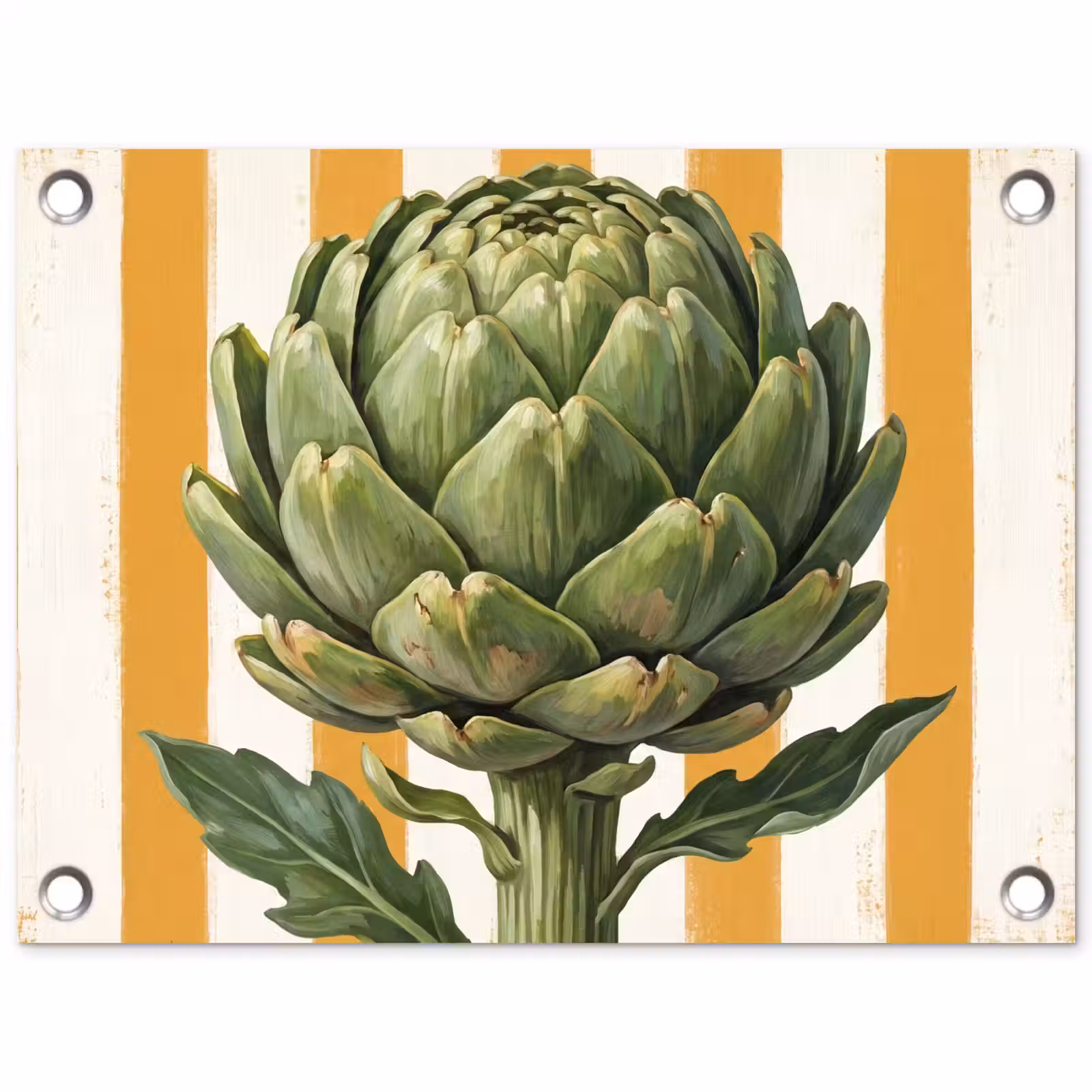 Tuinposter - Artisjok - Modern - Groente - Artisjok - Modern - Groente tuinposter los doek klein