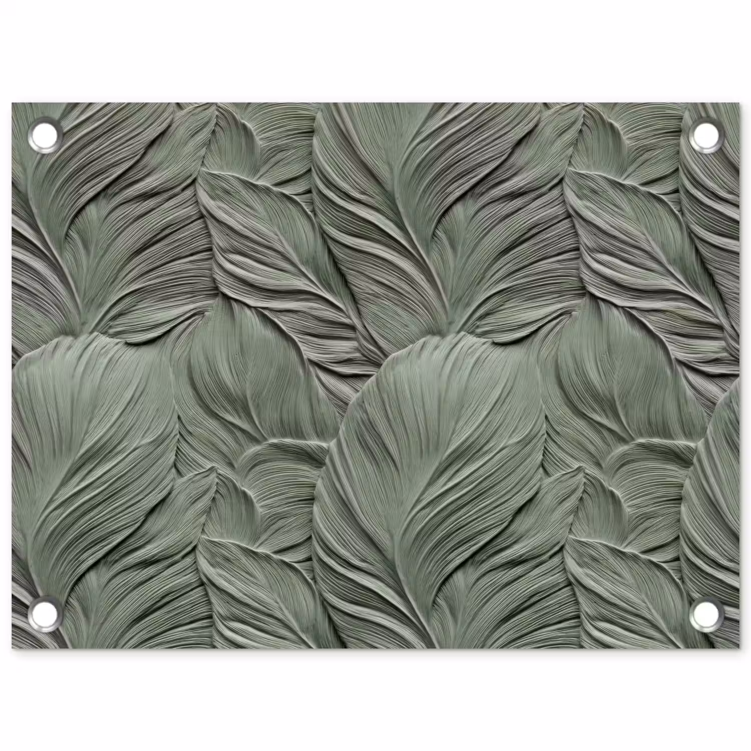 Bladeren - Textuur - Groen tuinposter los doek klein 239 -3d