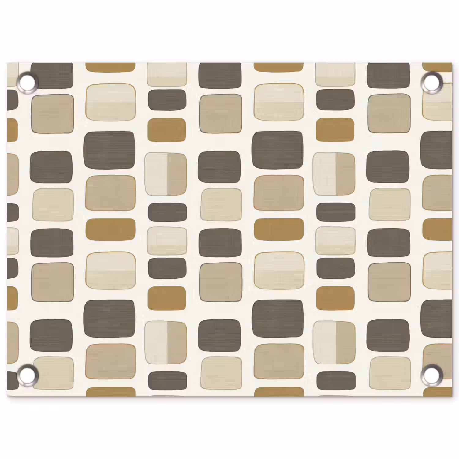 Blokken - Vintage - Grijs tuinposter los doek klein 239 -3d
