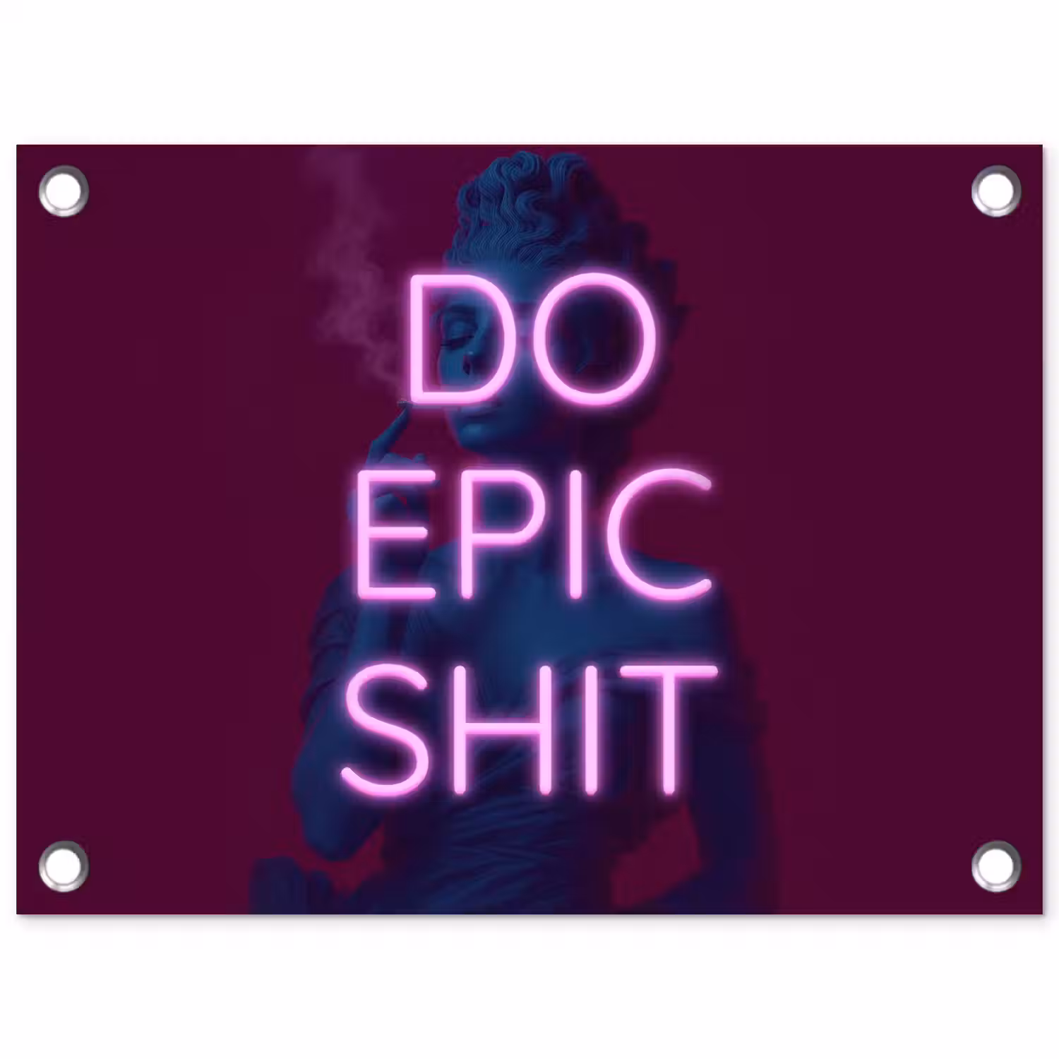 Buste - Neon - LED - Letters tuinposter los doek klein -3d