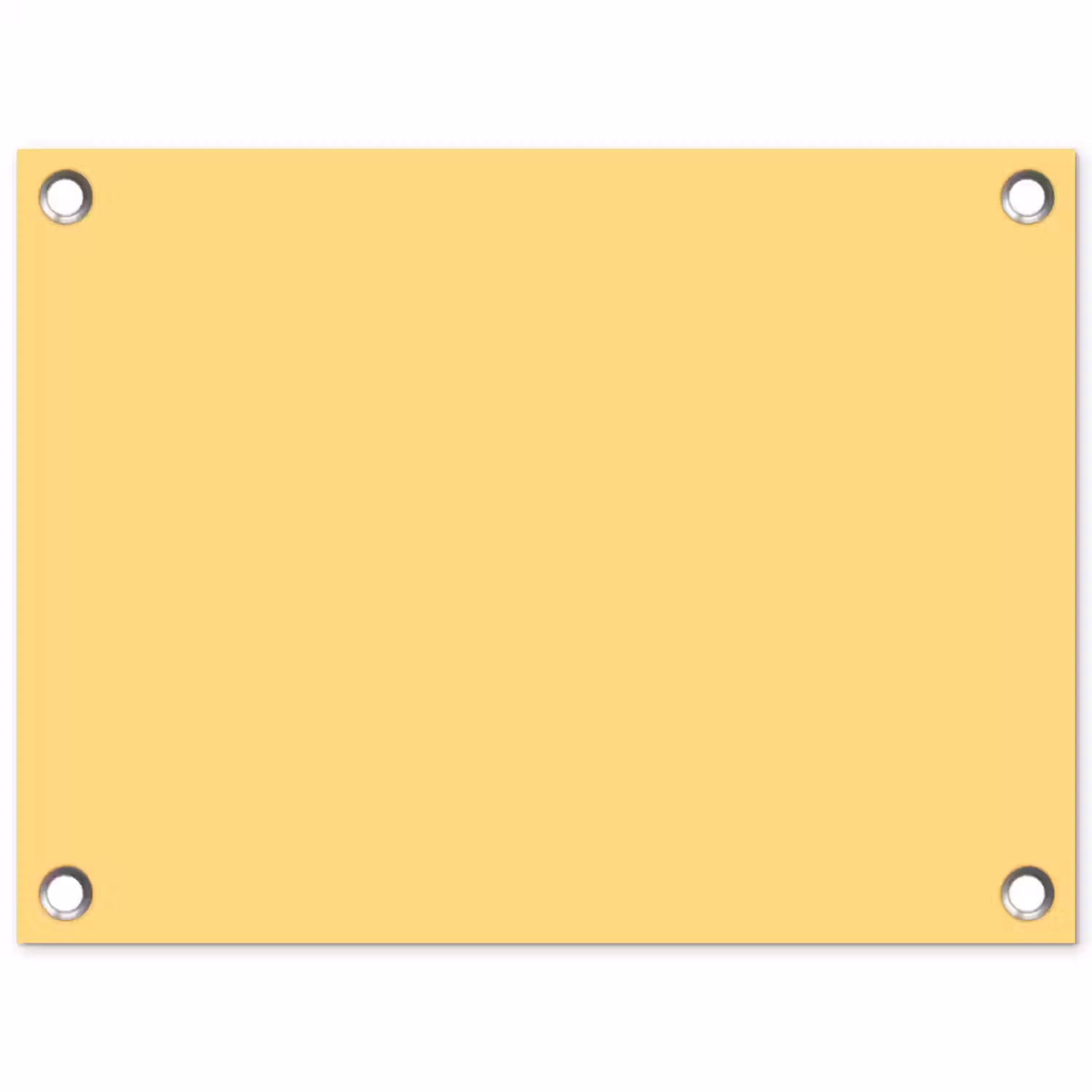 Butter - Geel - Yellow tuinposter los doek klein 239 -3d