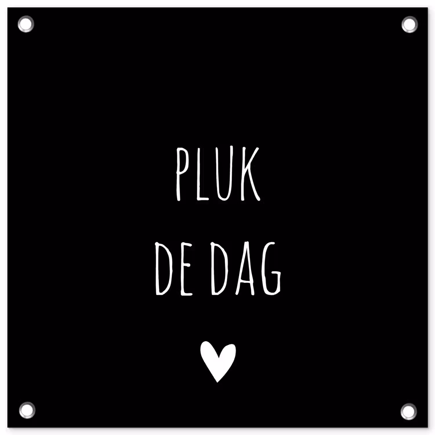 Carpe diem - Spreuken - Pluk de dag - Quotes tuinposter los doek klein -3d