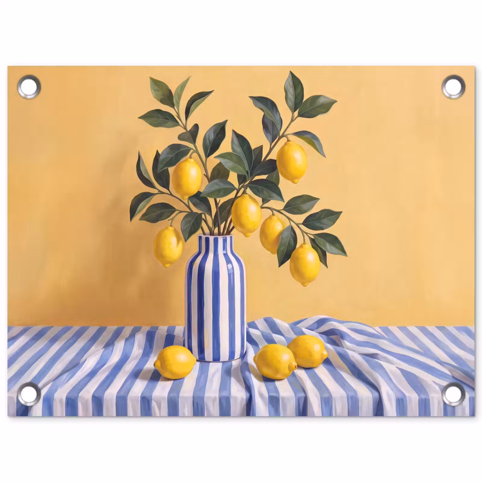 Tuinposter - Citroen - Stilleven - Modern - Citroen - Stilleven - Modern tuinposter los doek klein