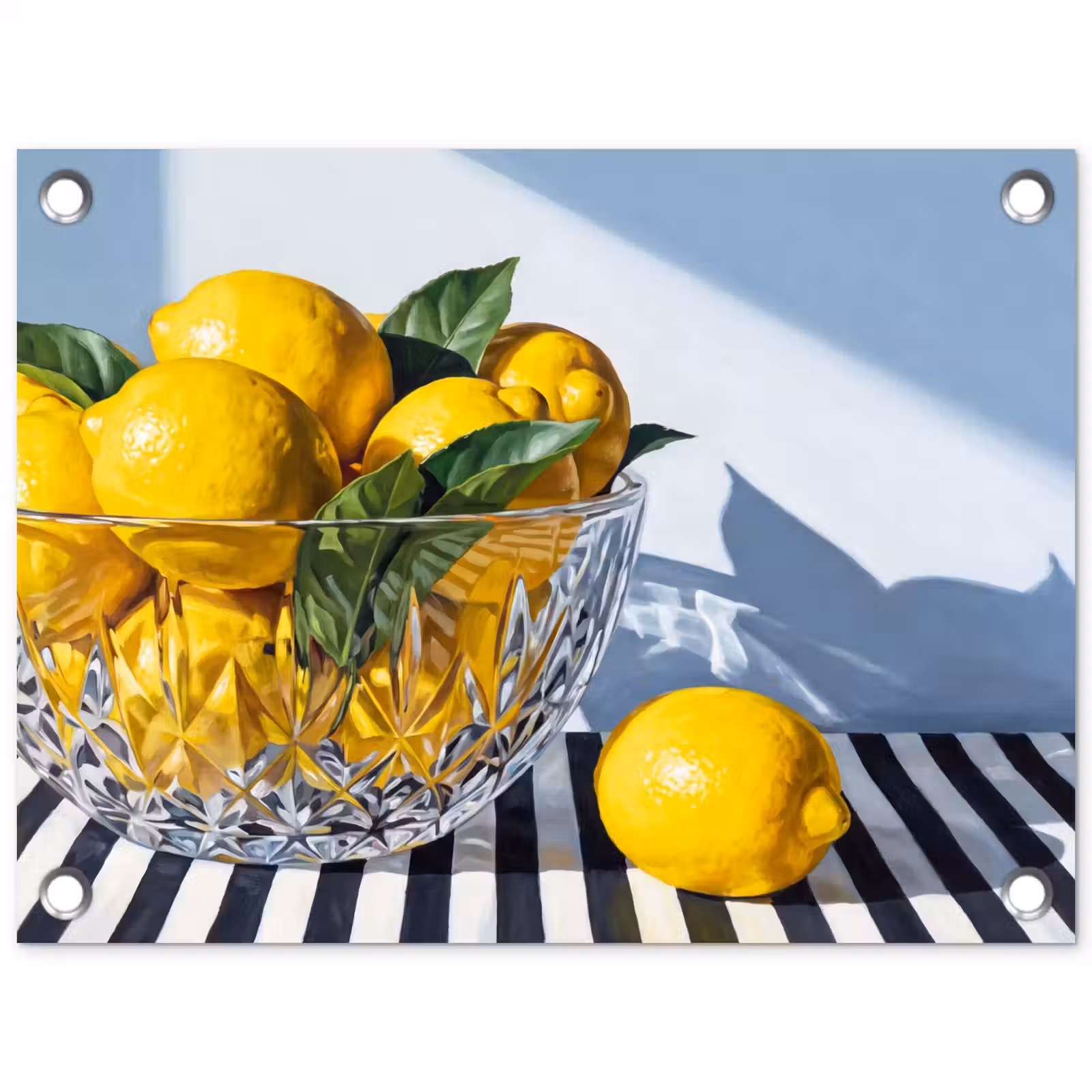 Tuinposter - Citroenen - Fruit - Geel - Citroenen - Fruit - Geel tuinposter los doek klein