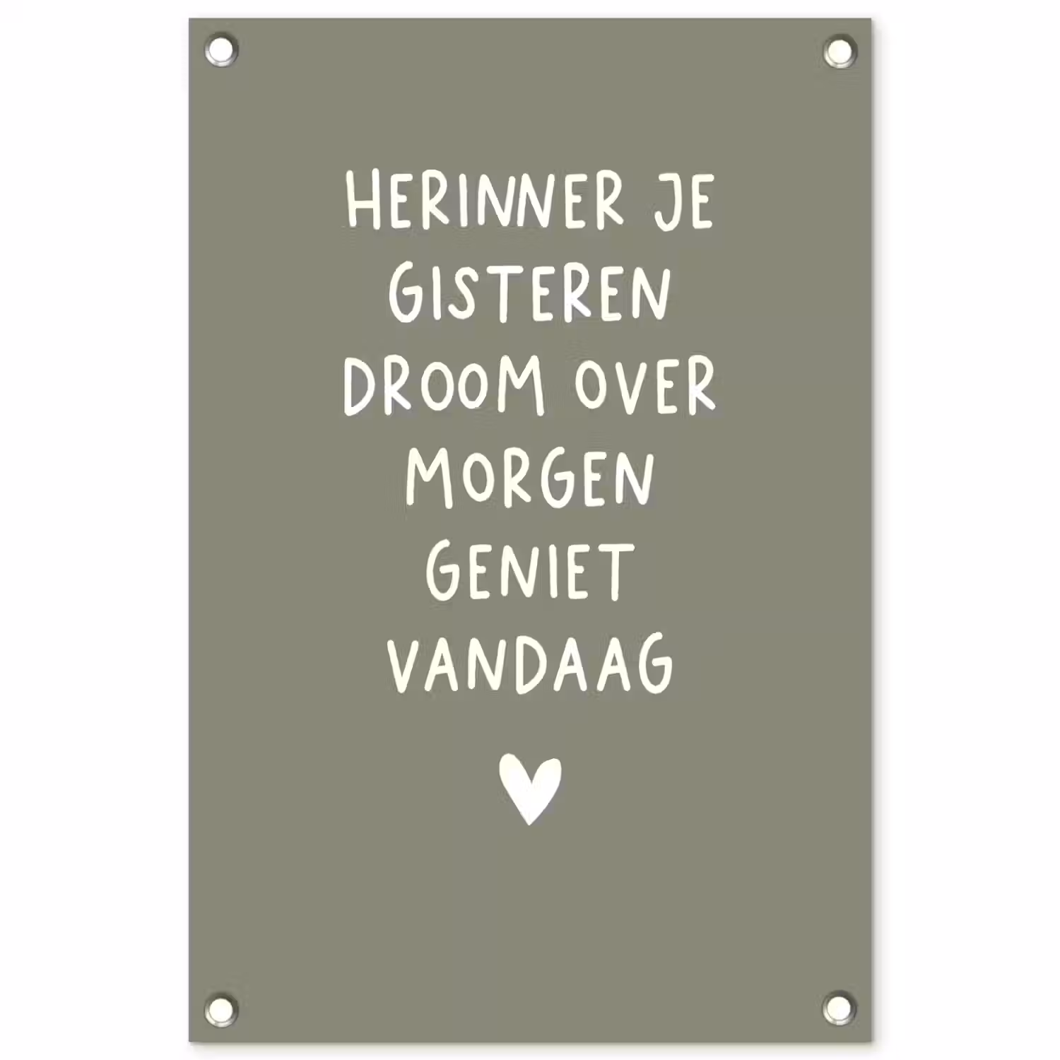 droom-groen tuinposter los doek klein -3d