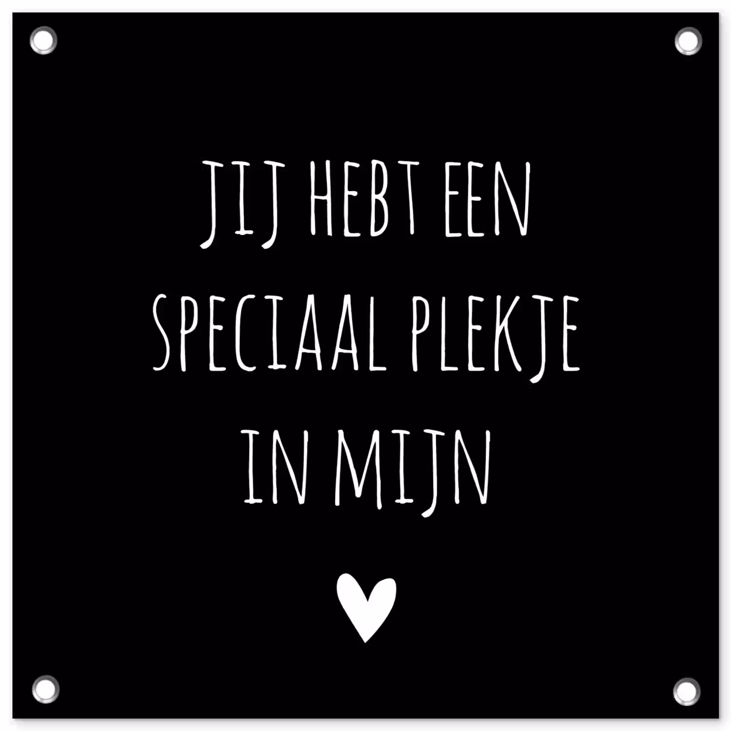 Een speciaal plekje in mijn hart - Quotes - Spreuken tuinposter los doek klein -3d