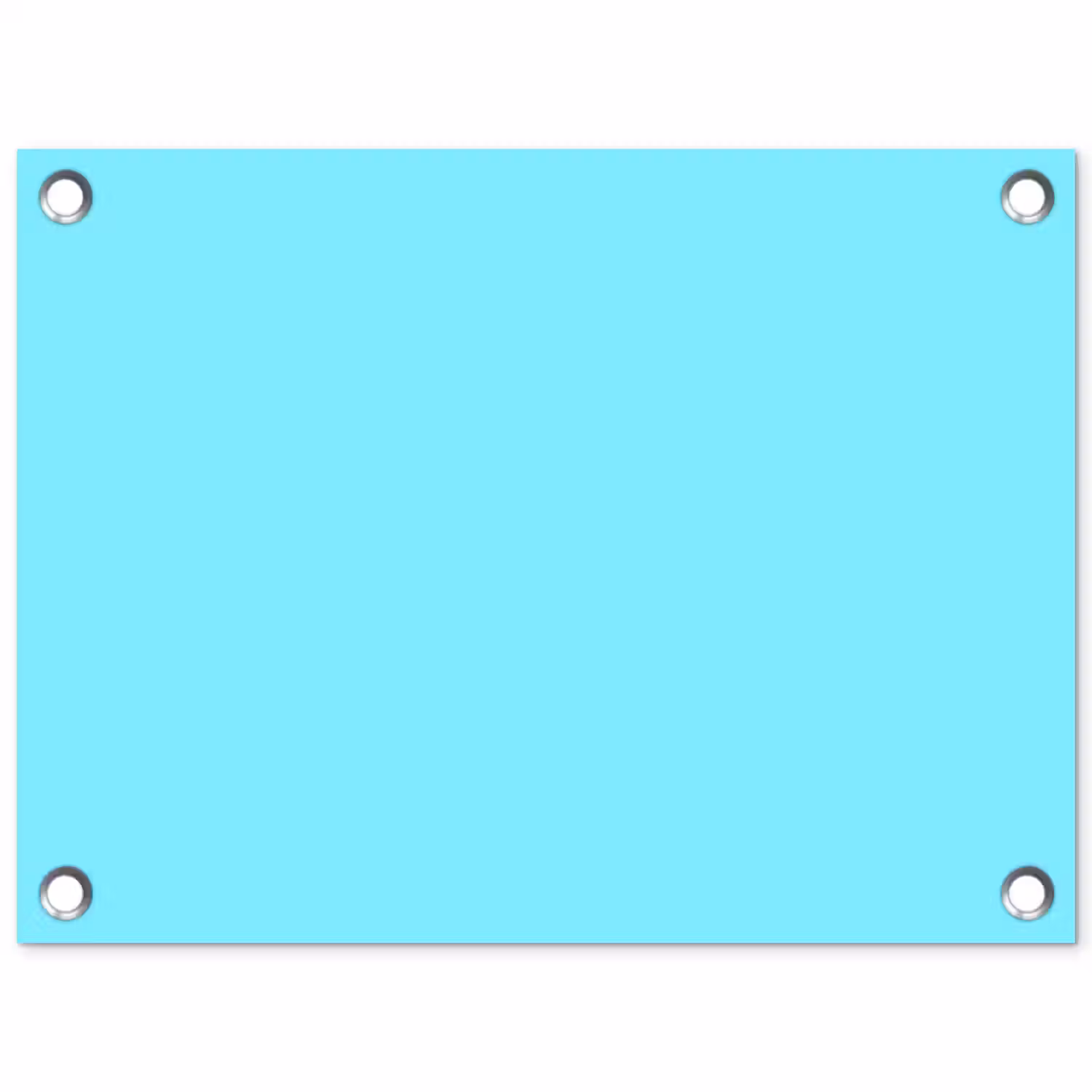 Electric - Cyan - Blauw tuinposter los doek klein 239 -3d