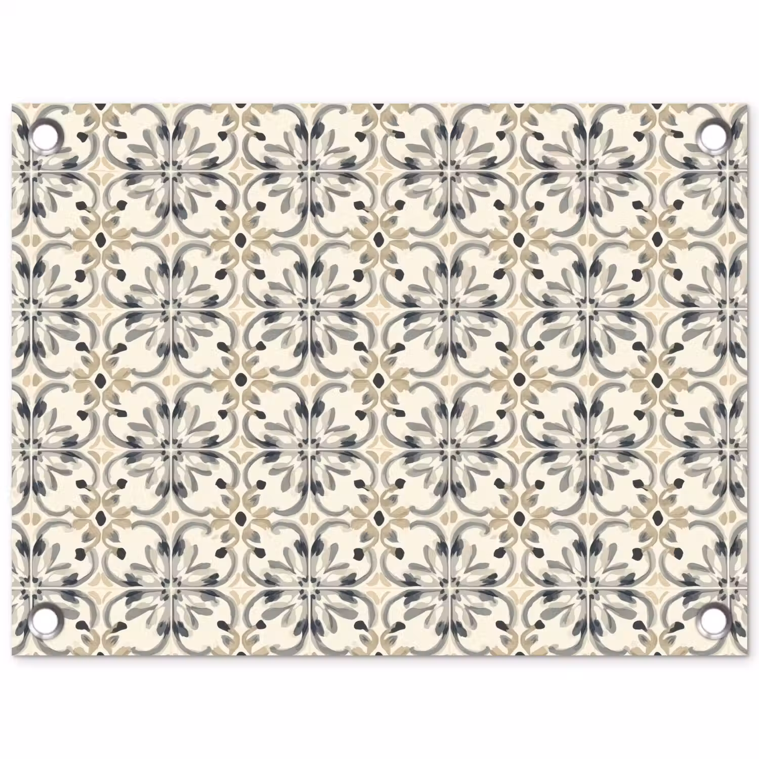 Floraal - Patroon - Kleurrijk tuinposter los doek klein 239 -3d