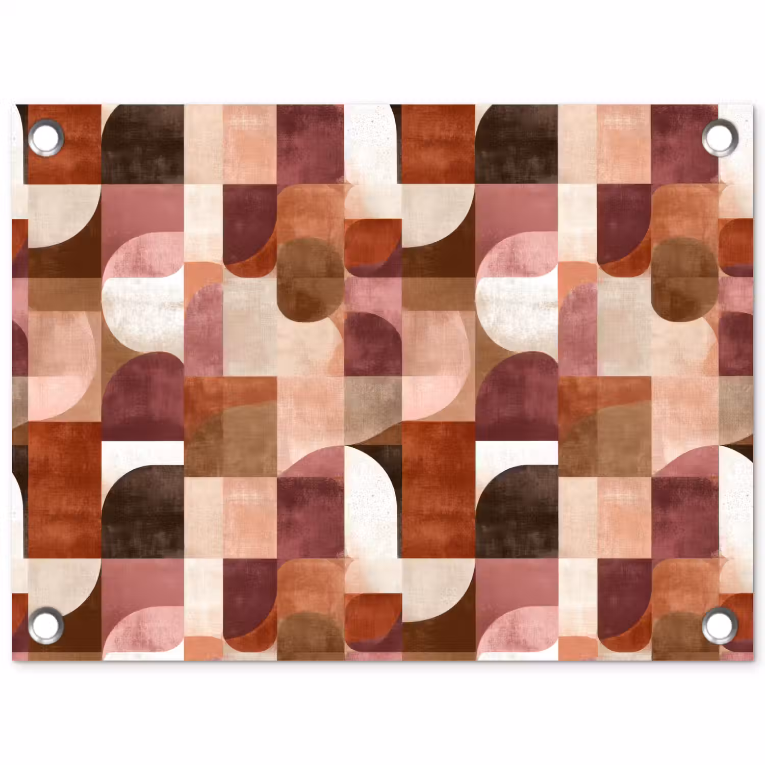 Geometrie - Modern - Retro tuinposter los doek klein 239 -3d