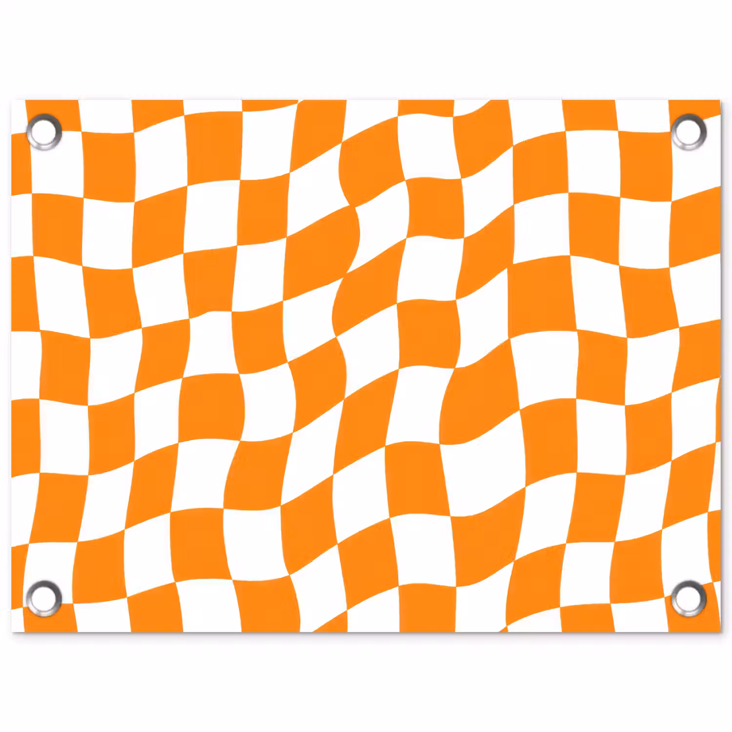 Golvend - Patroon - Oranje tuinposter los doek klein 239 -3d