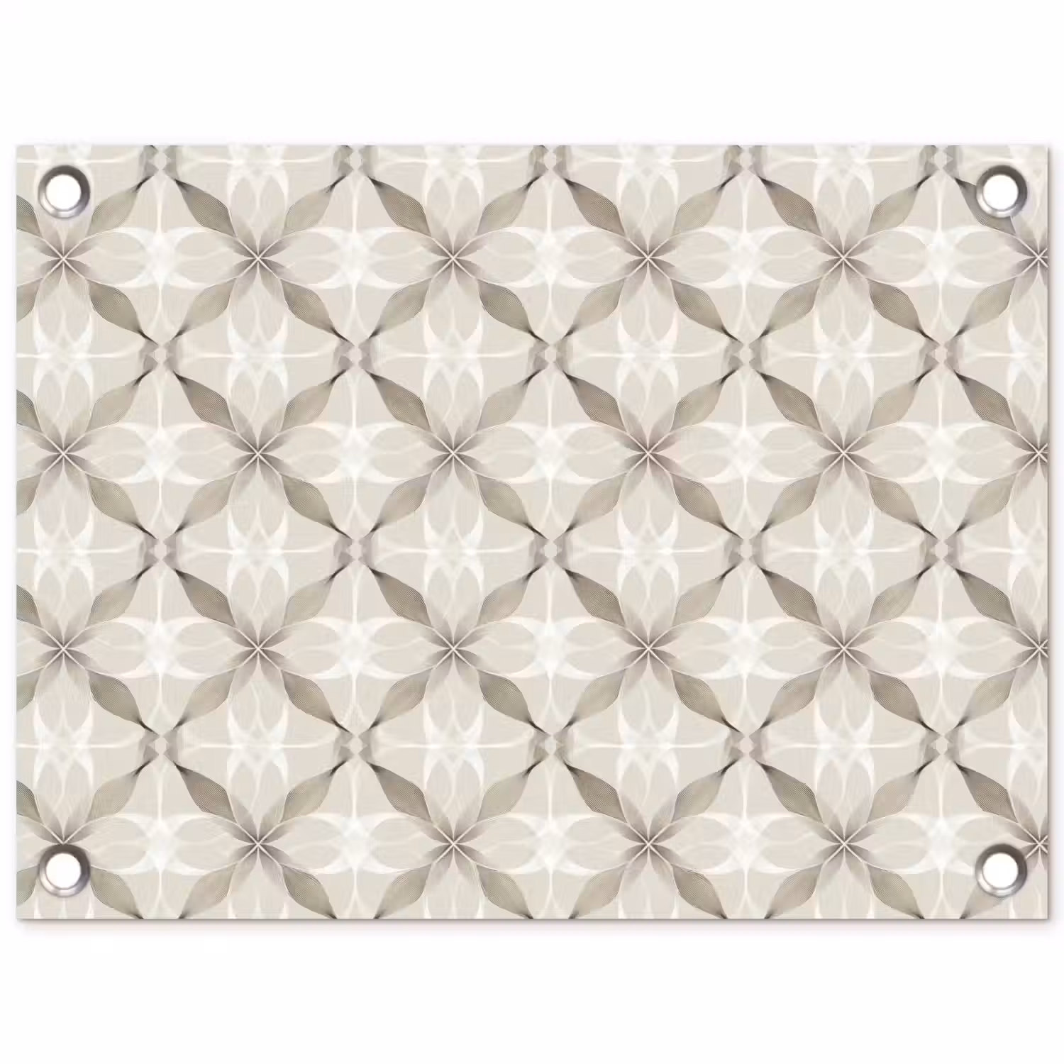 Grafisch - Patroon - Grijs tuinposter los doek klein 239 -3d