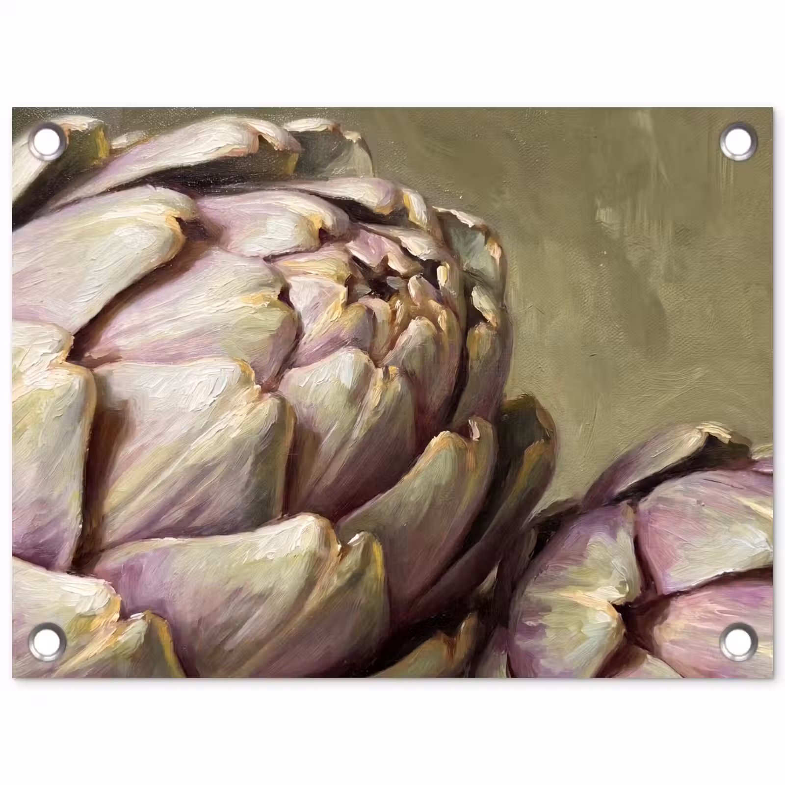 Tuinposter - Groente - Stilleven - Schilderij - Groente - Stilleven - Schilderij tuinposter los doek klein