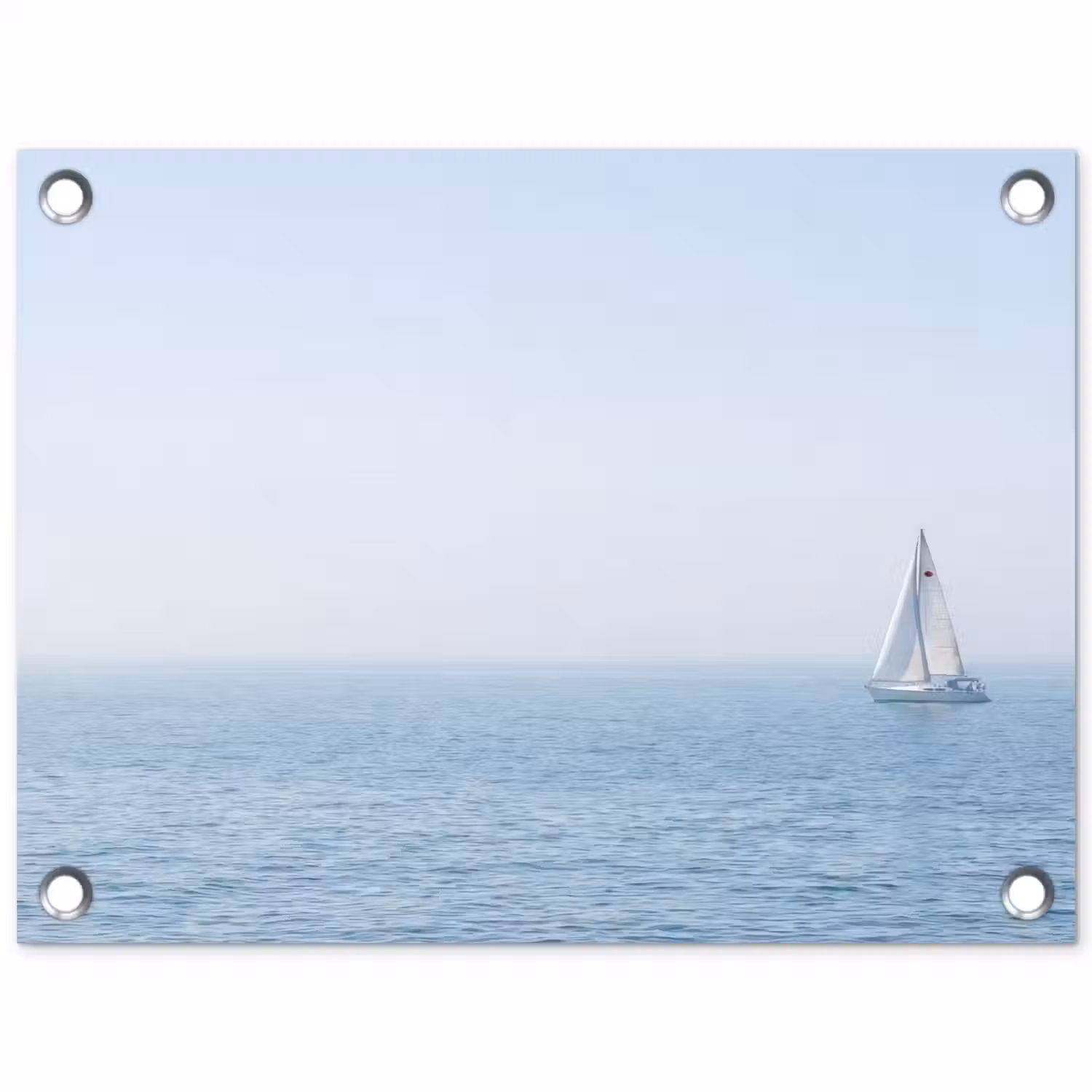 Horizon - Zeilboot - Zee tuinposter los doek klein -3d