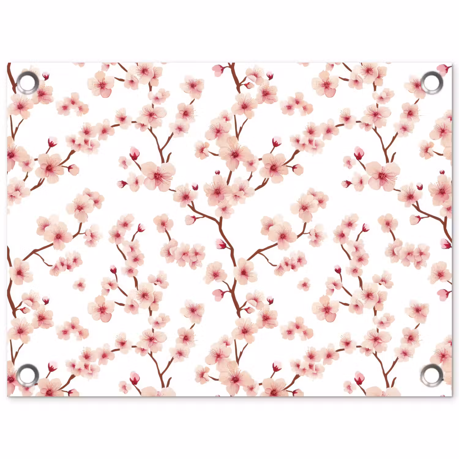 Kersenbloesem - Takken - Roze tuinposter los doek klein 239 -3d