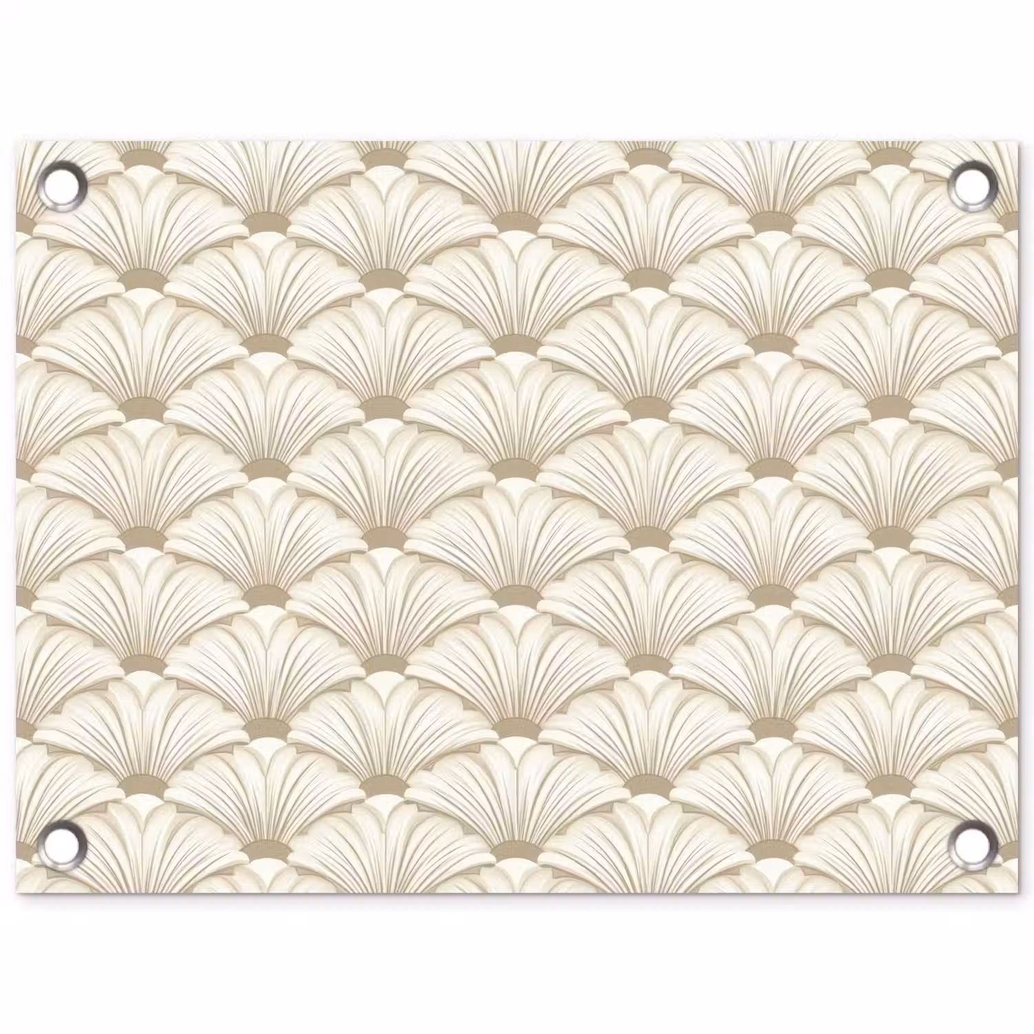 Klassiek - Art - Beige tuinposter los doek klein 239 -3d