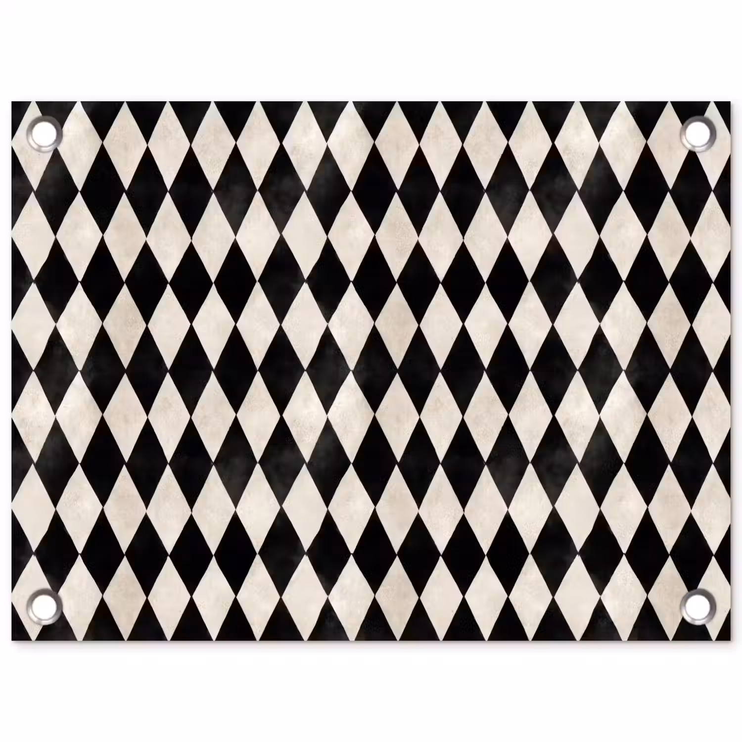 Klassiek - Patroon - Zwart tuinposter los doek klein 239 -3d