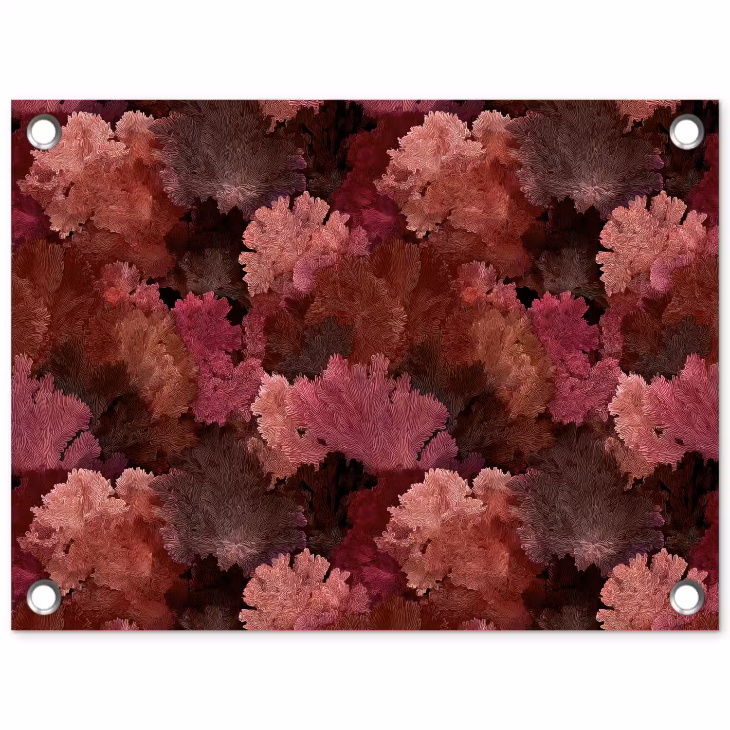 Koraal - Textuur - Kleurrijk tuinposter los doek klein 239 -3d