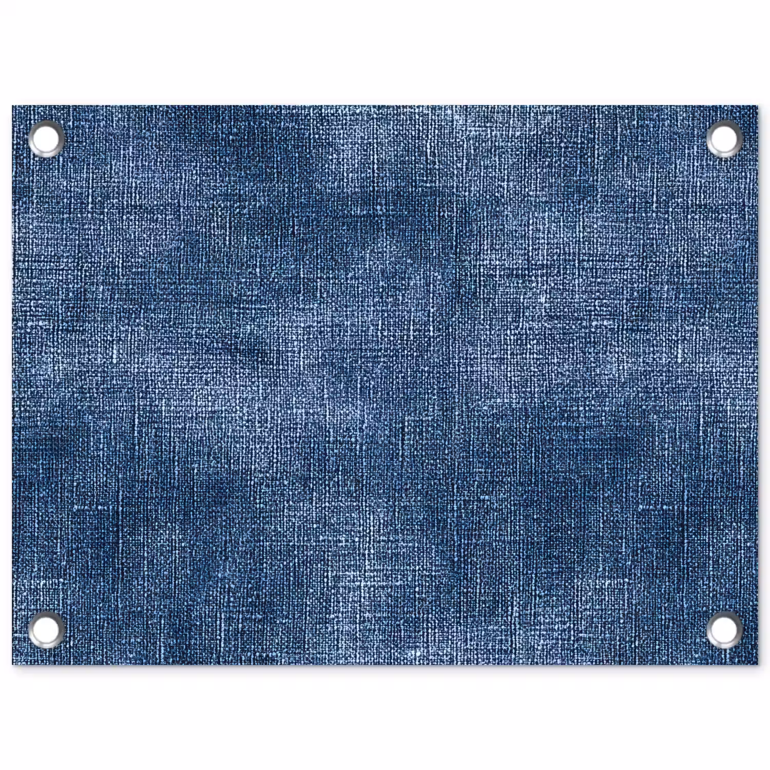 Linnen - Textuur - Patroon - Denim - Rustiek tuinposter los doek klein 239 -3d